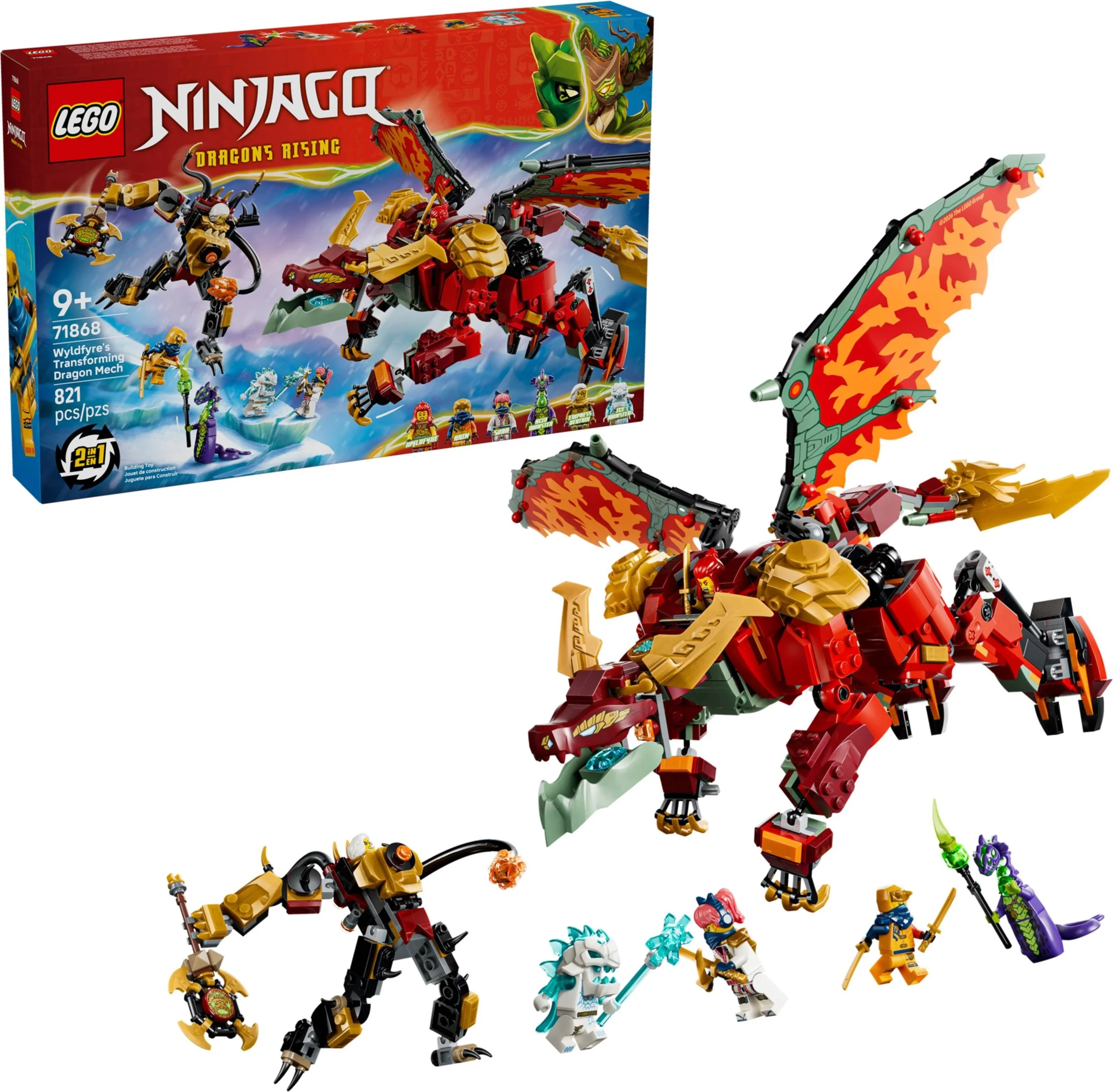 LEGO® 71868 Transformujący smoczy mech Wyldfyre - zdjęcie 2