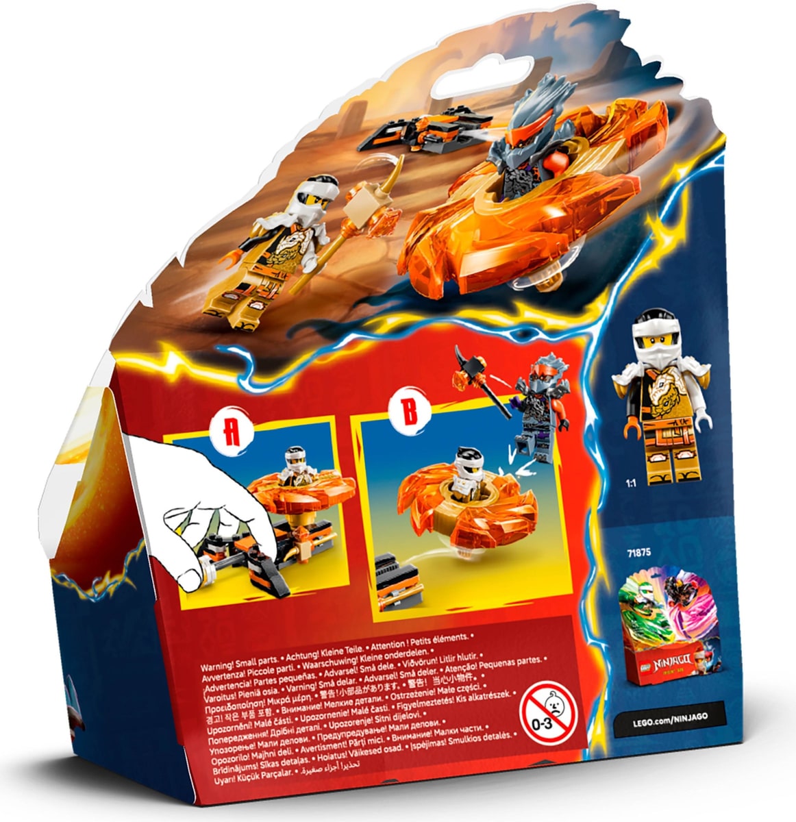 LEGO® 71873 Cole kontra Zły Cole ze spinnerem - zdjęcie 6