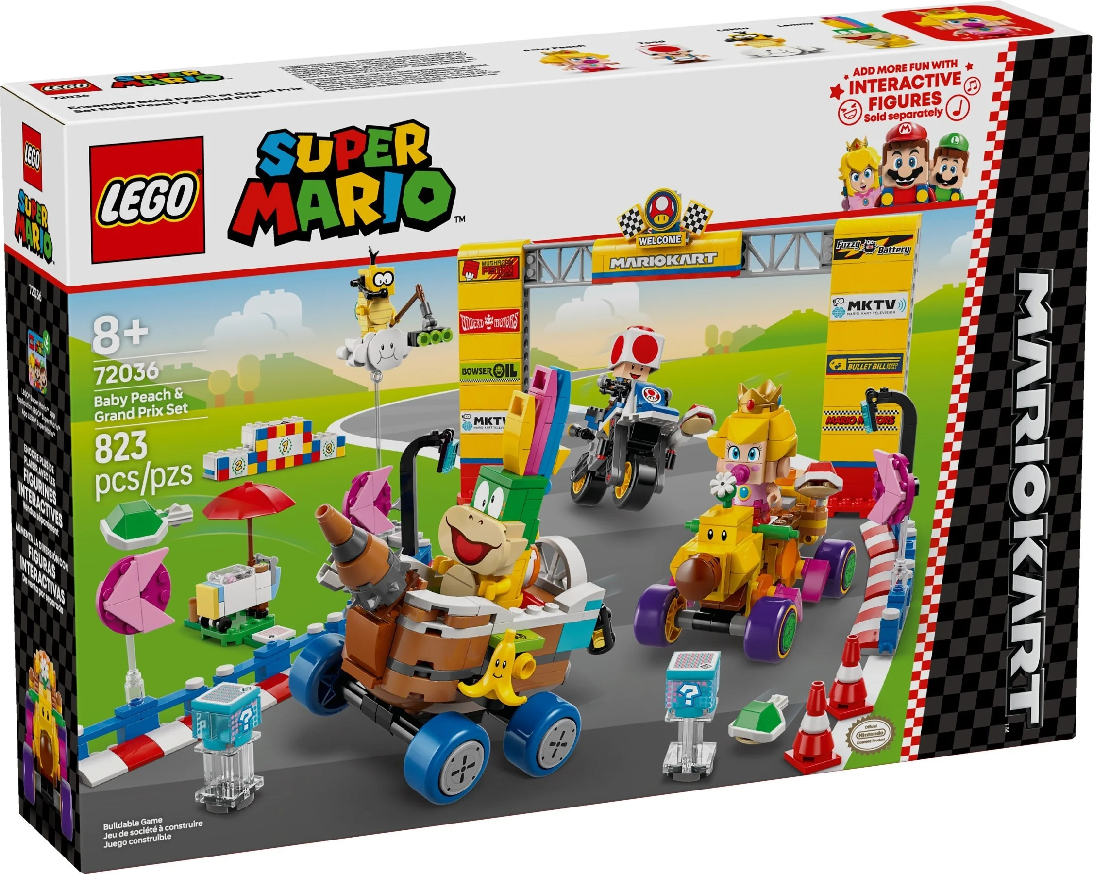 LEGO® 72036 LEGO Super Mario Mario kart – zestaw baby Peach i Grand Prix - zdjęcie 2
