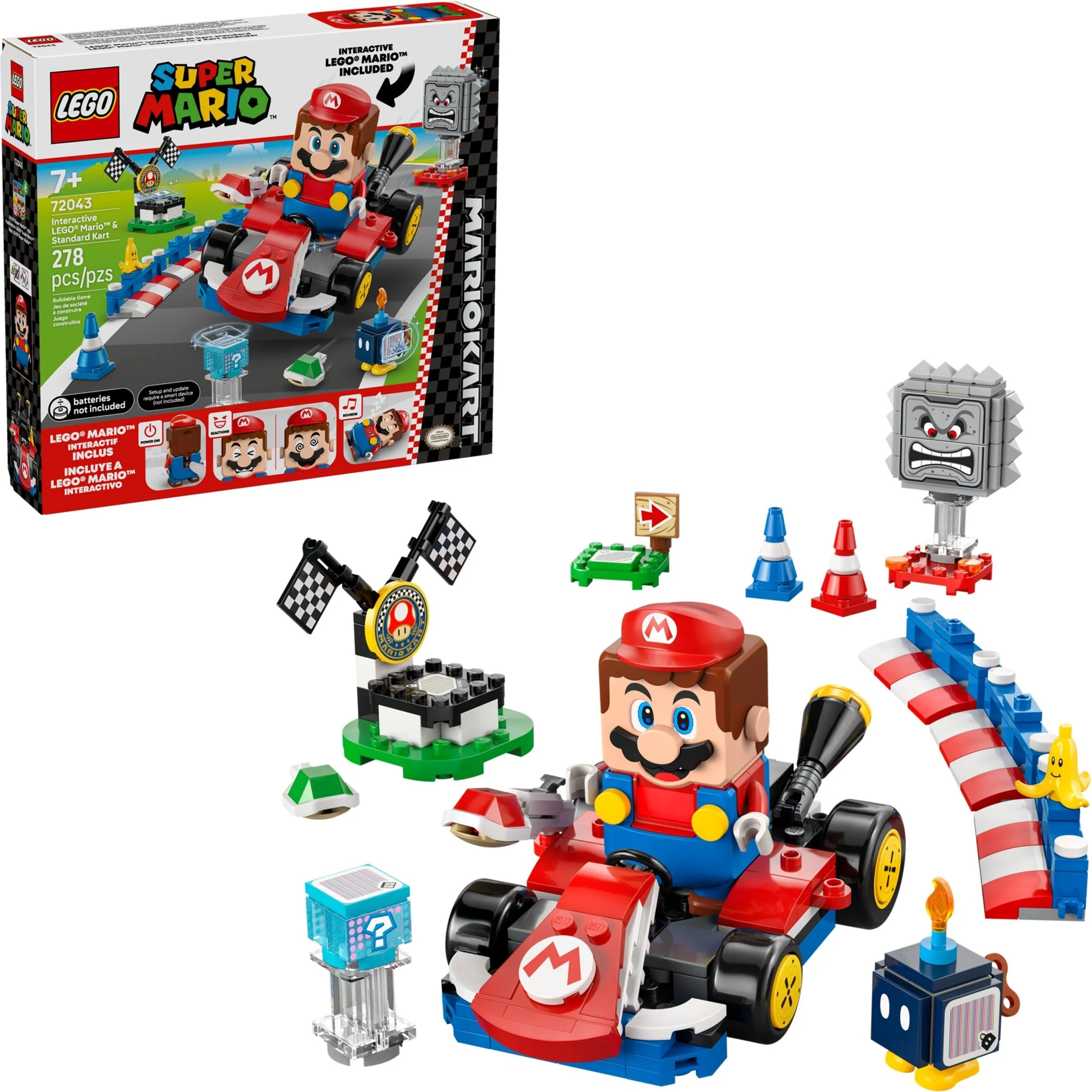 LEGO Super Mario Mario Kart - Interaktywna figurka LEGO Mario i Standard Kart