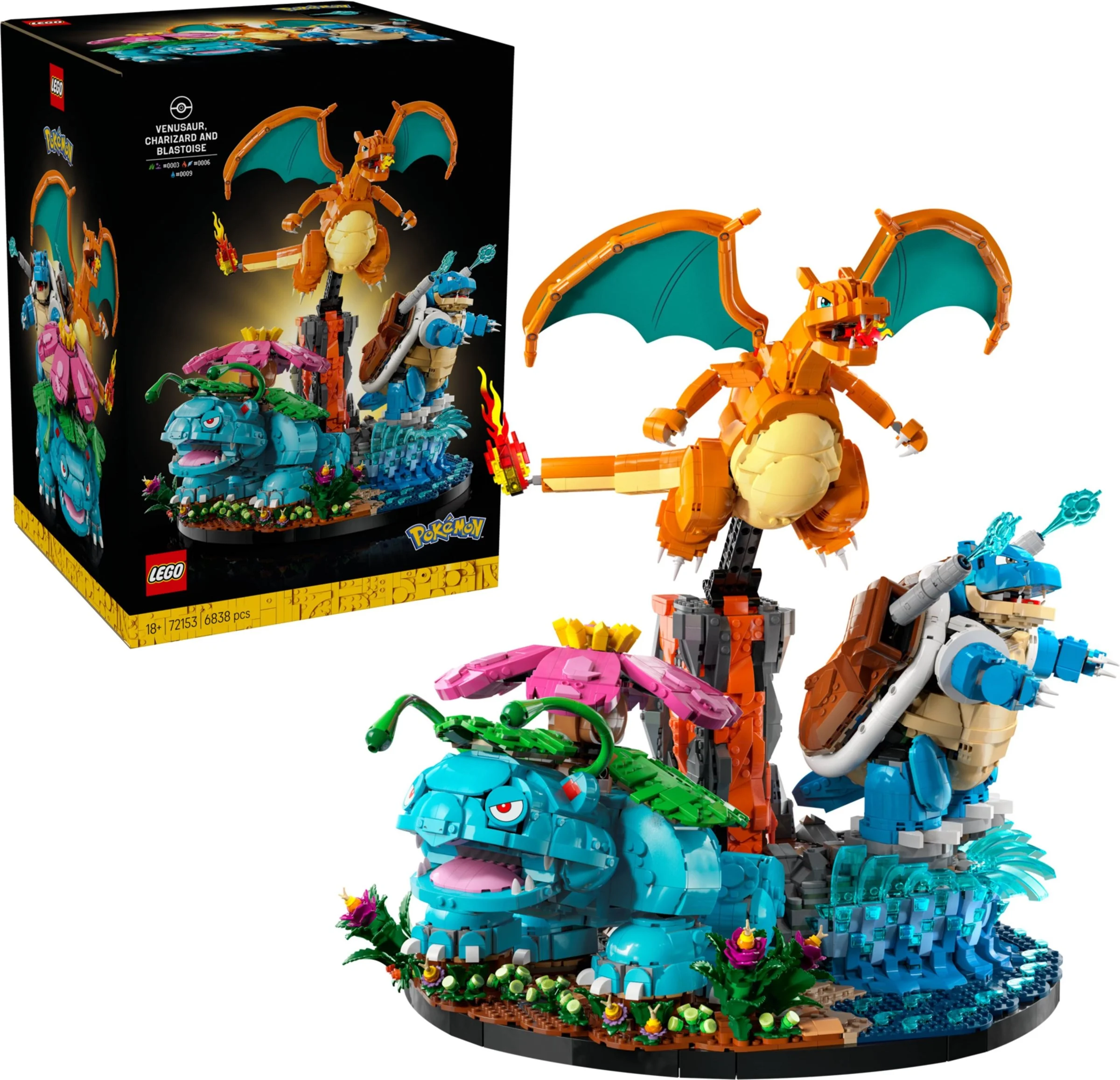 LEGO® 72153 LEGO Pokémon Venusaur, Charizard i Blastoise - zdjęcie 31