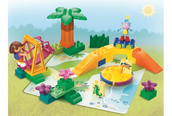 Dora and Boots at Play Park