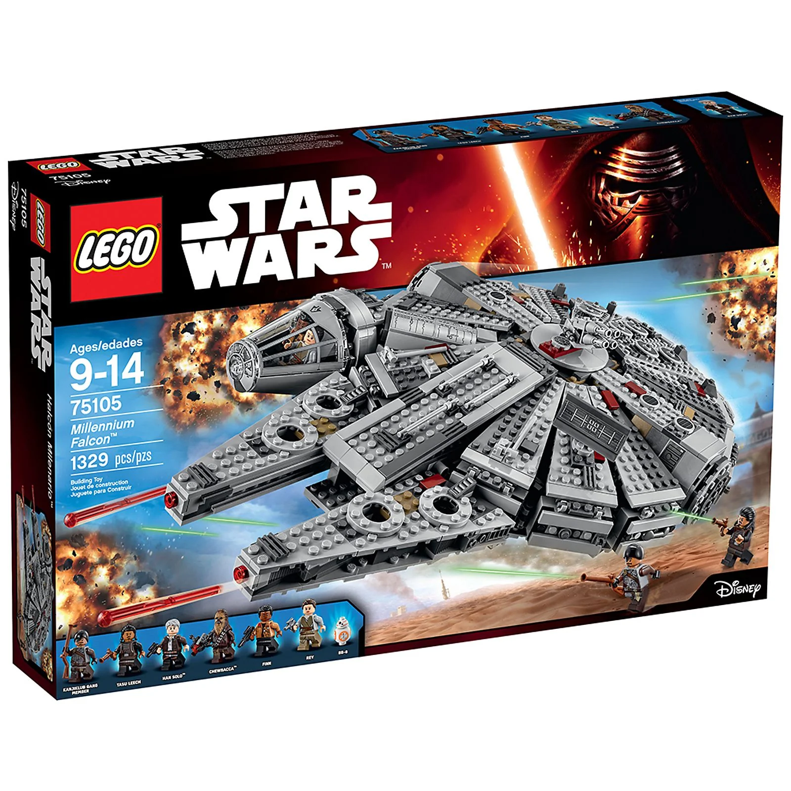 LEGO® 75105 ### Lego Star Wars Millennium Falcon Rey Finn BB-8 Tasu Kanjiklub - zdjęcie 4