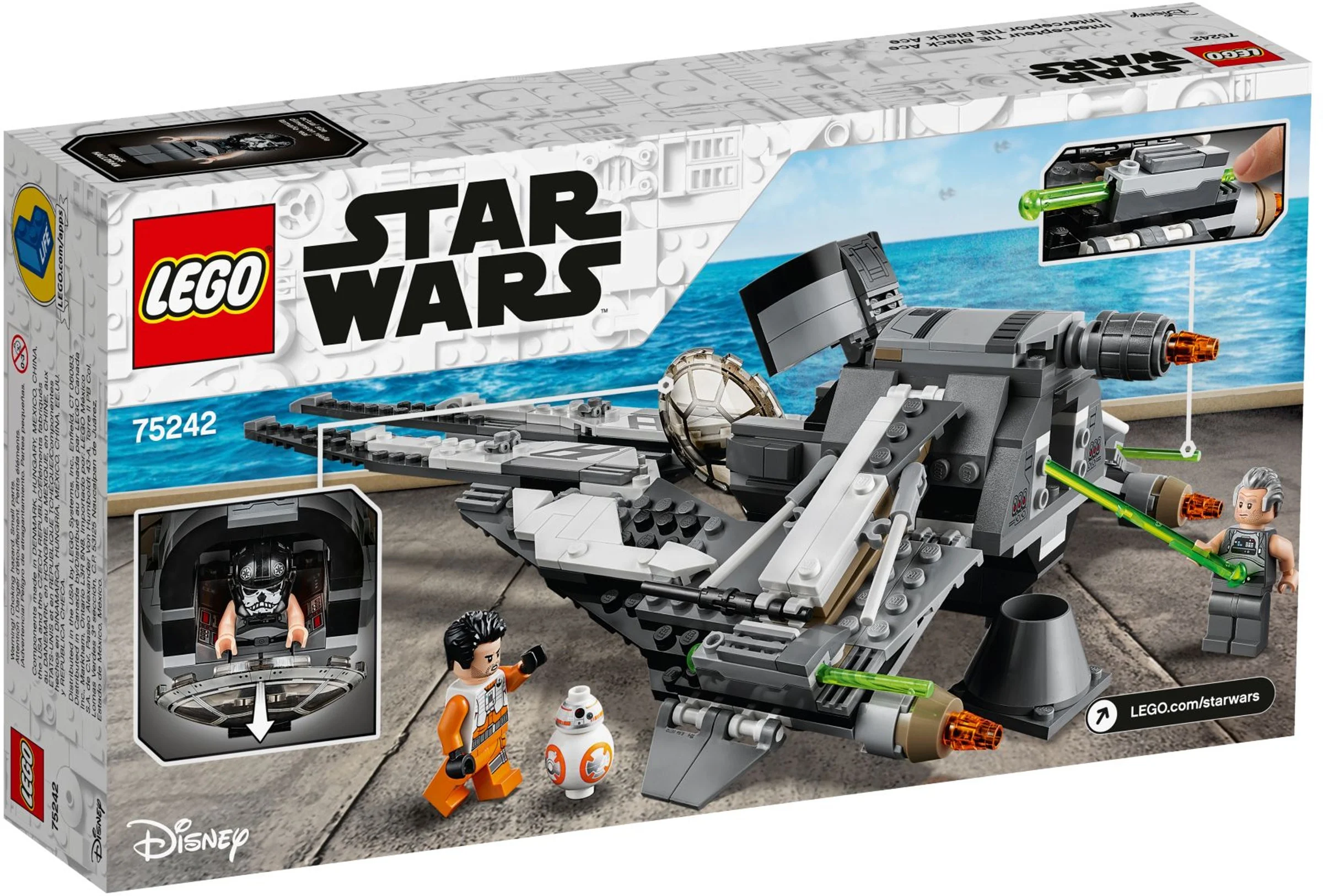 LEGO® 75242 LEGO Star Wars TIE Interceptor Czarny As - zdjęcie 5