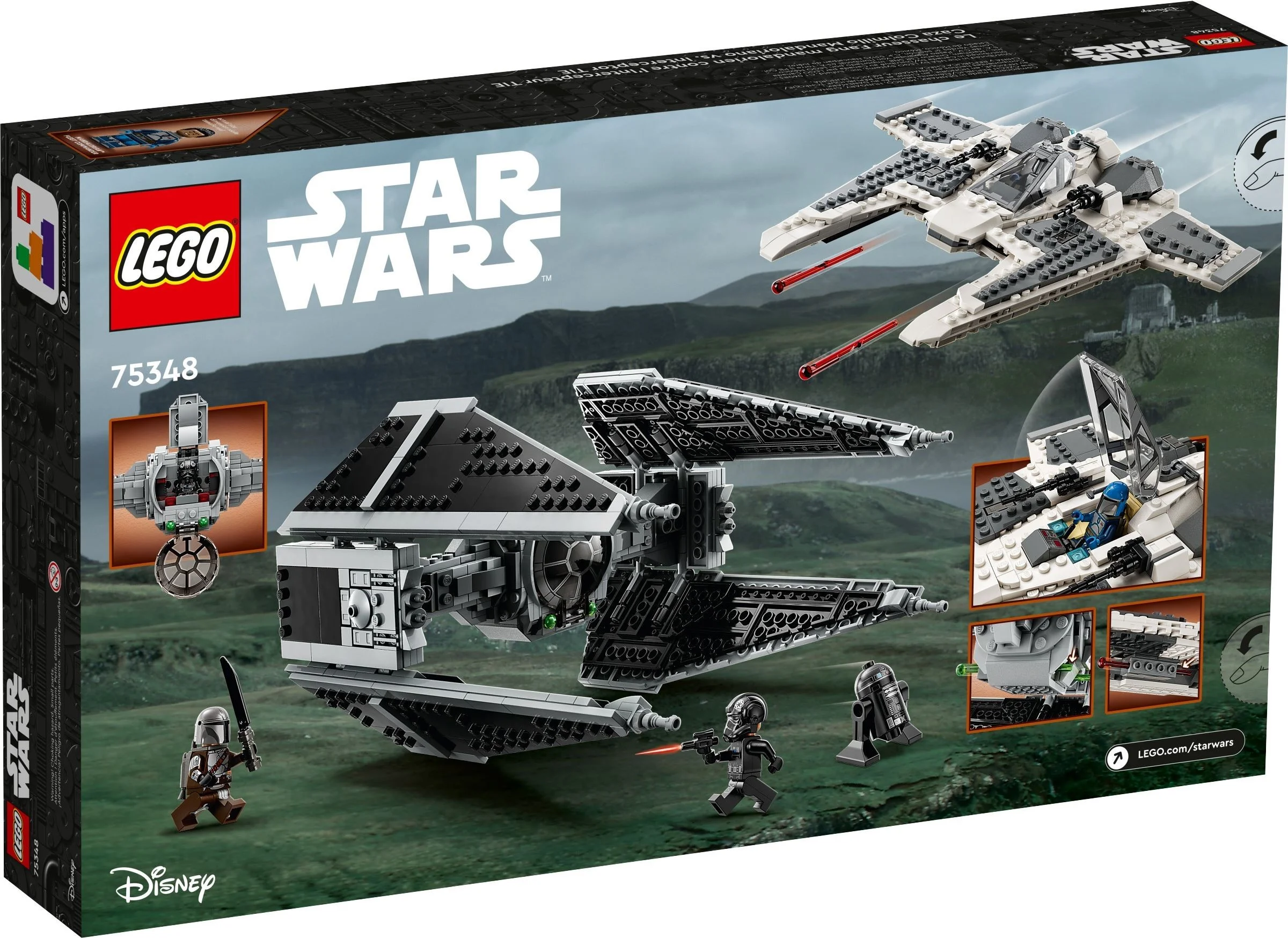 LEGO® 75348 Mandaloriański myśliwiec Fang Fighter kontra TIE Interceptor™ - zdjęcie 6