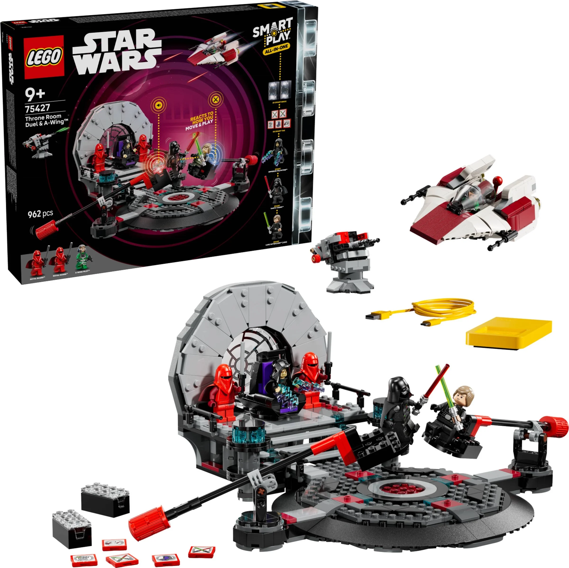 LEGO® 75427 LEGO Star Wars SMART Play Pojedynek w sali tronowej i A-Wing - zdjęcie 24