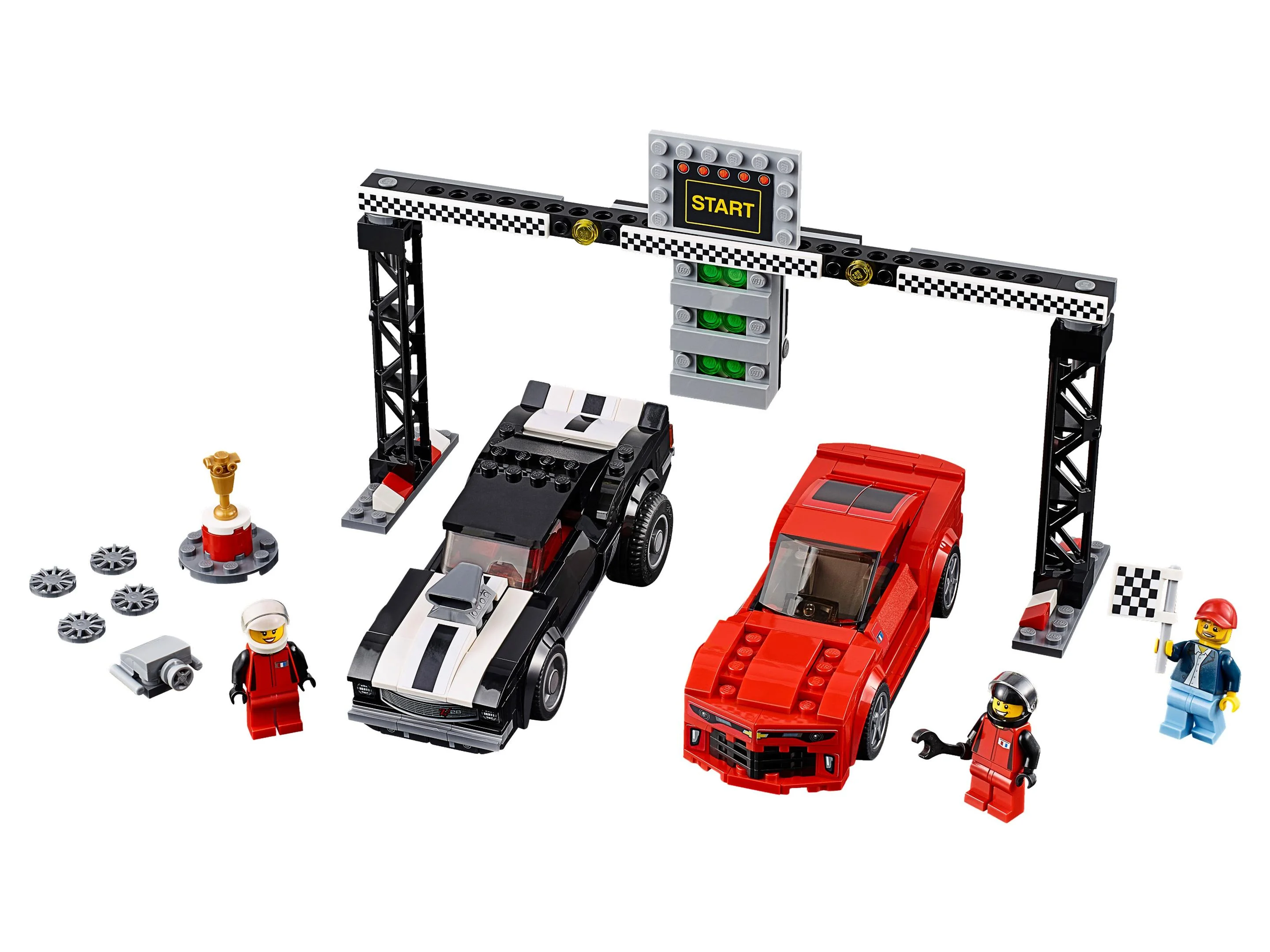 LEGO® 75874 Champions Zestaw Wyścig dragsterów Chevroleta Camaro - zdjęcie 4