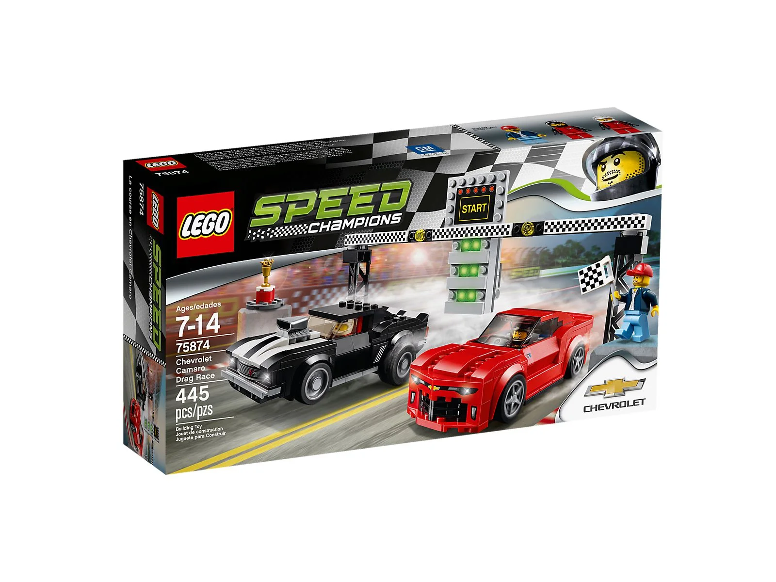 LEGO® 75874 Champions Zestaw Wyścig dragsterów Chevroleta Camaro - zdjęcie 5