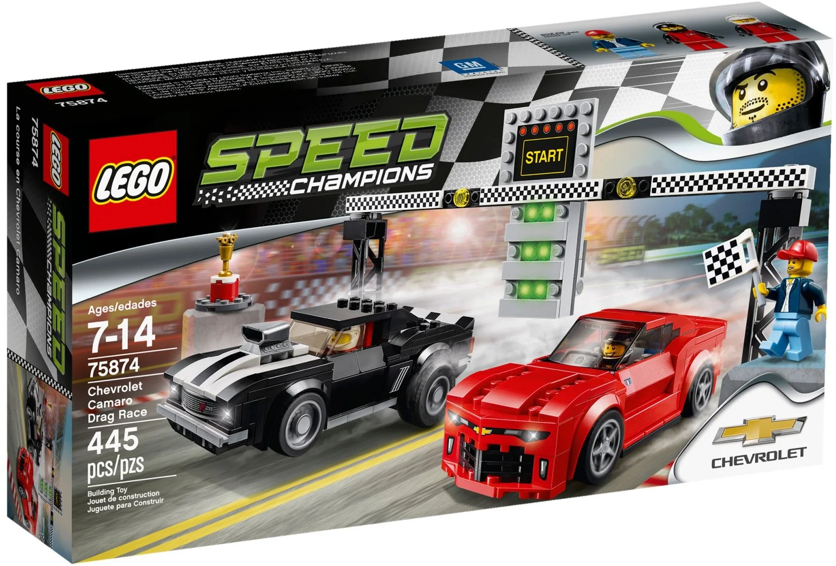 LEGO® 75874 Champions Zestaw Wyścig dragsterów Chevroleta Camaro - zdjęcie 8