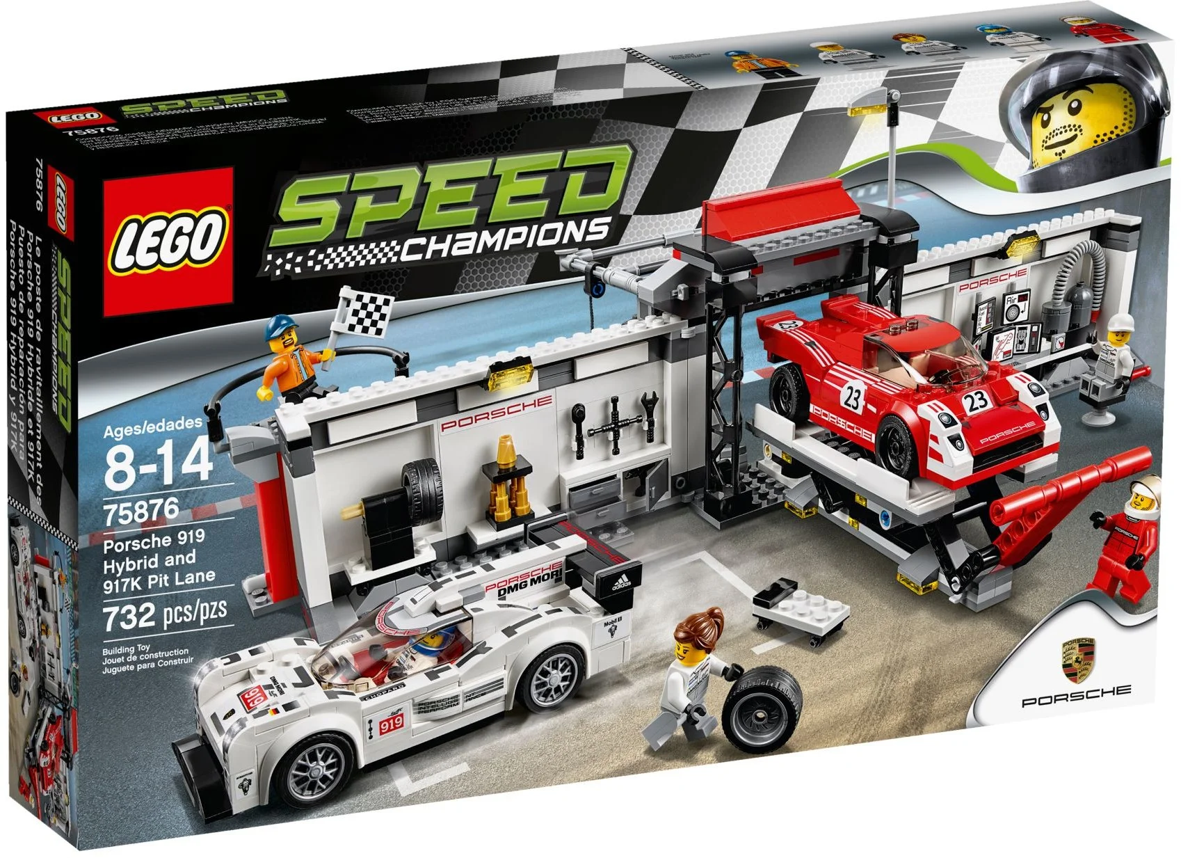 LEGO® 75876 Champions Porsche 919 Hybrid i 917K Pit Stop - zdjęcie 11