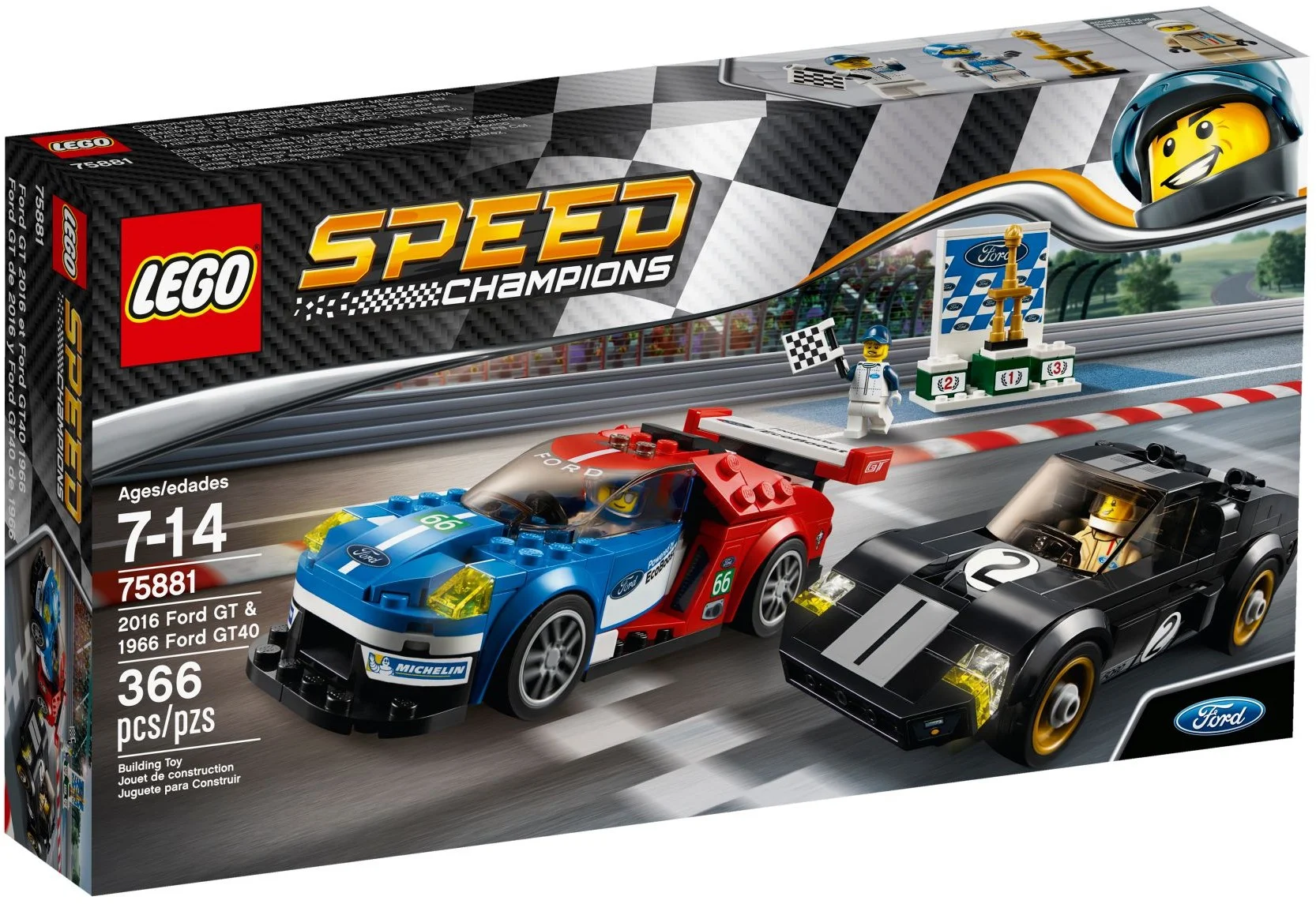 LEGO® 75881 Ford GT z roku 2016 i Ford GT40 z roku 1966 - zdjęcie 2