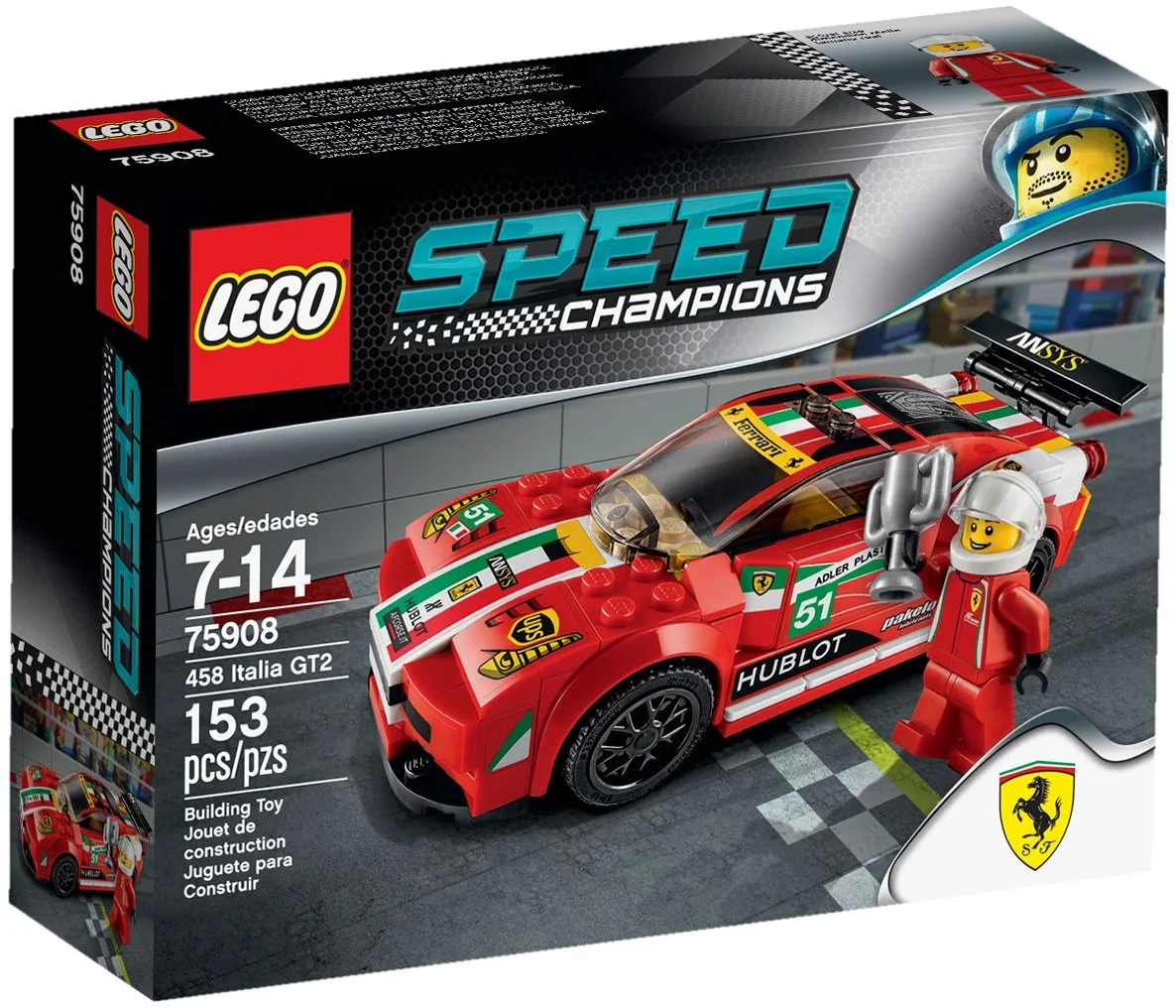 LEGO® 75908 Champions 458 Italia GT2 Nowe - zdjęcie 4