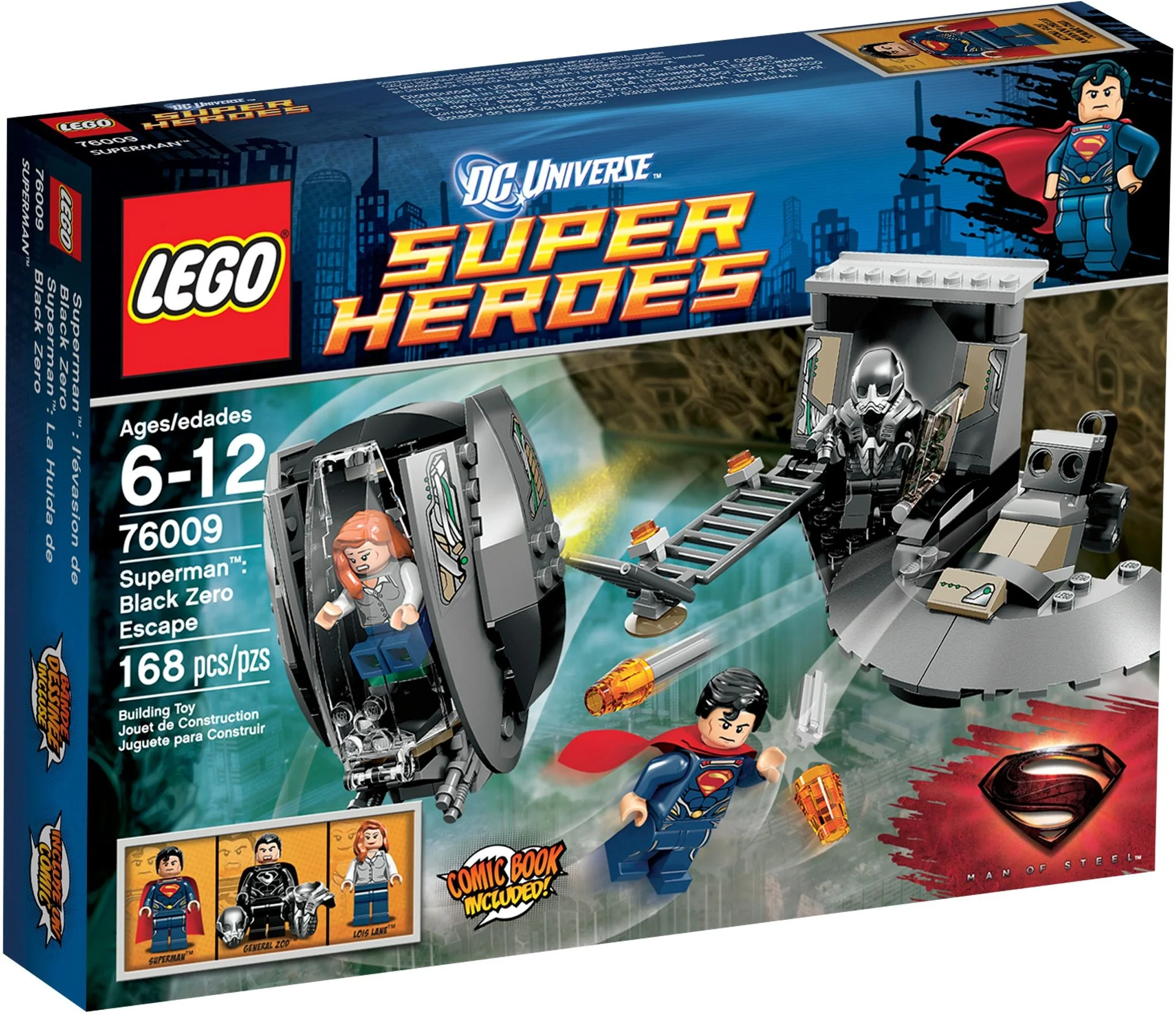 nowy Lego Heroes Superman Ucieczka Black Zero Misb 2013 unikat