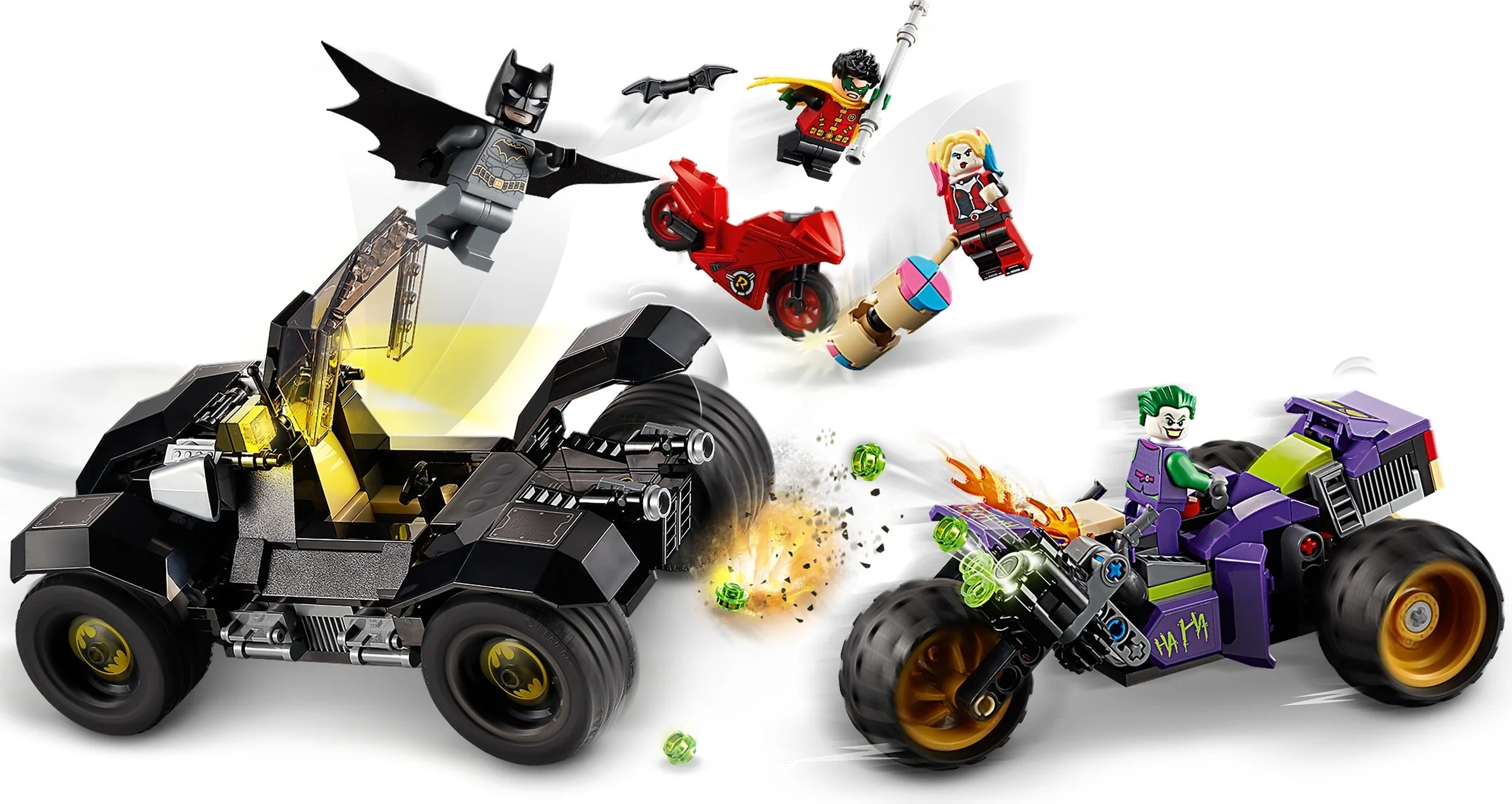 LEGO® 76159 Comics Trójkołowy motocykl Jokera - zdjęcie 7