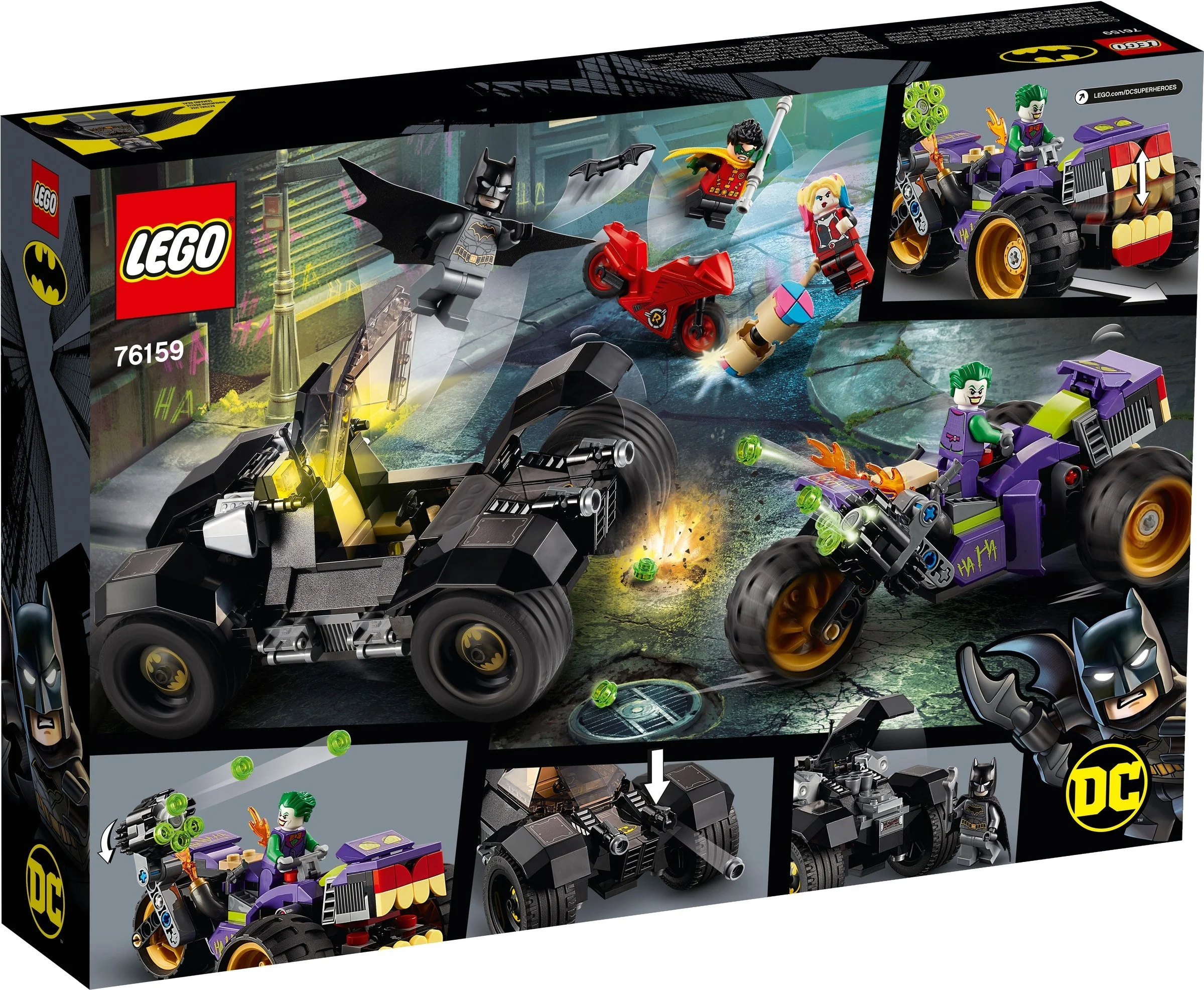 LEGO® 76159 Comics Trójkołowy motocykl Jokera - zdjęcie 11