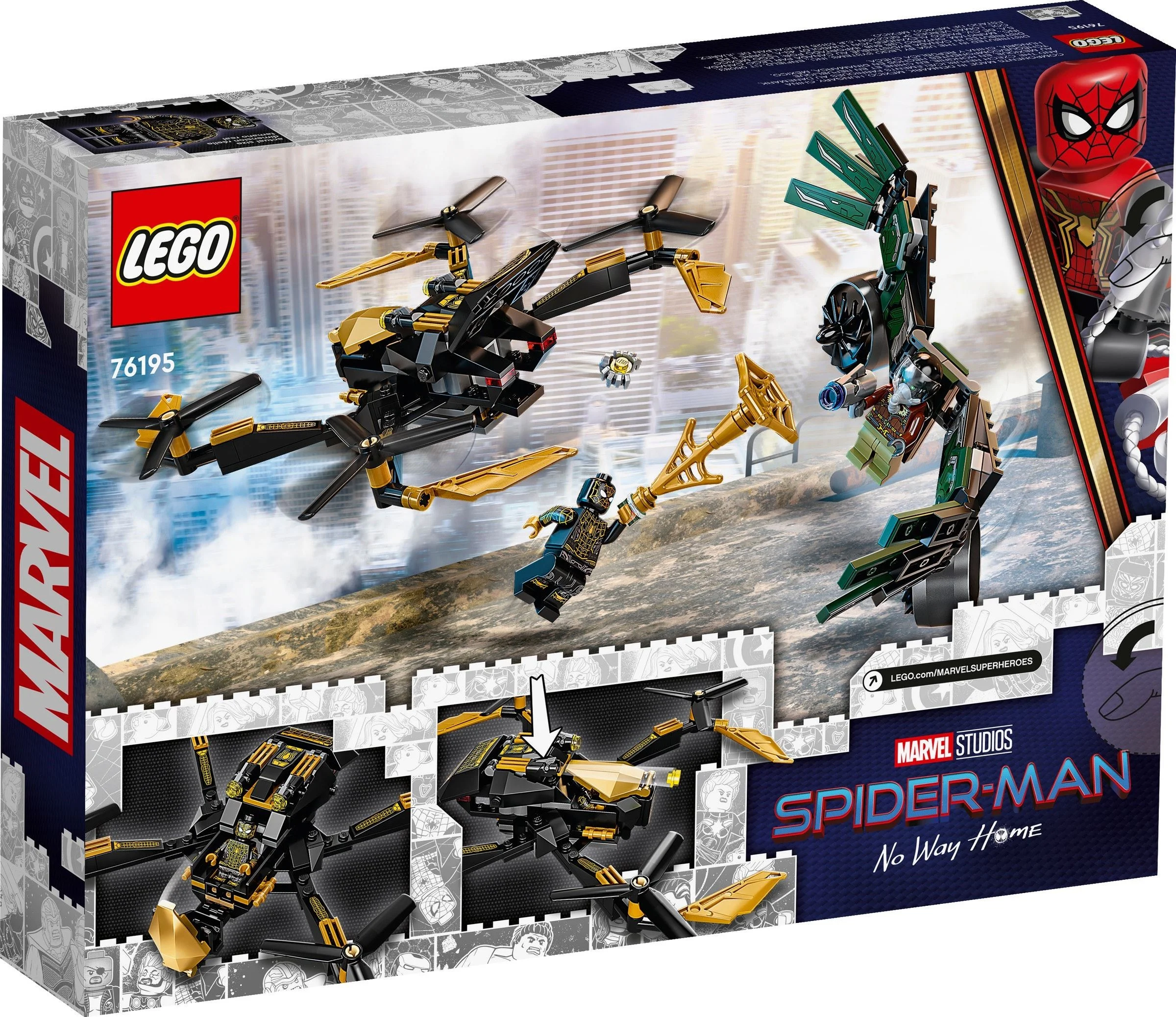 LEGO® 76195 Bojowy dron Spider-Mana Spiderman Marvel Nowe - zdjęcie 3