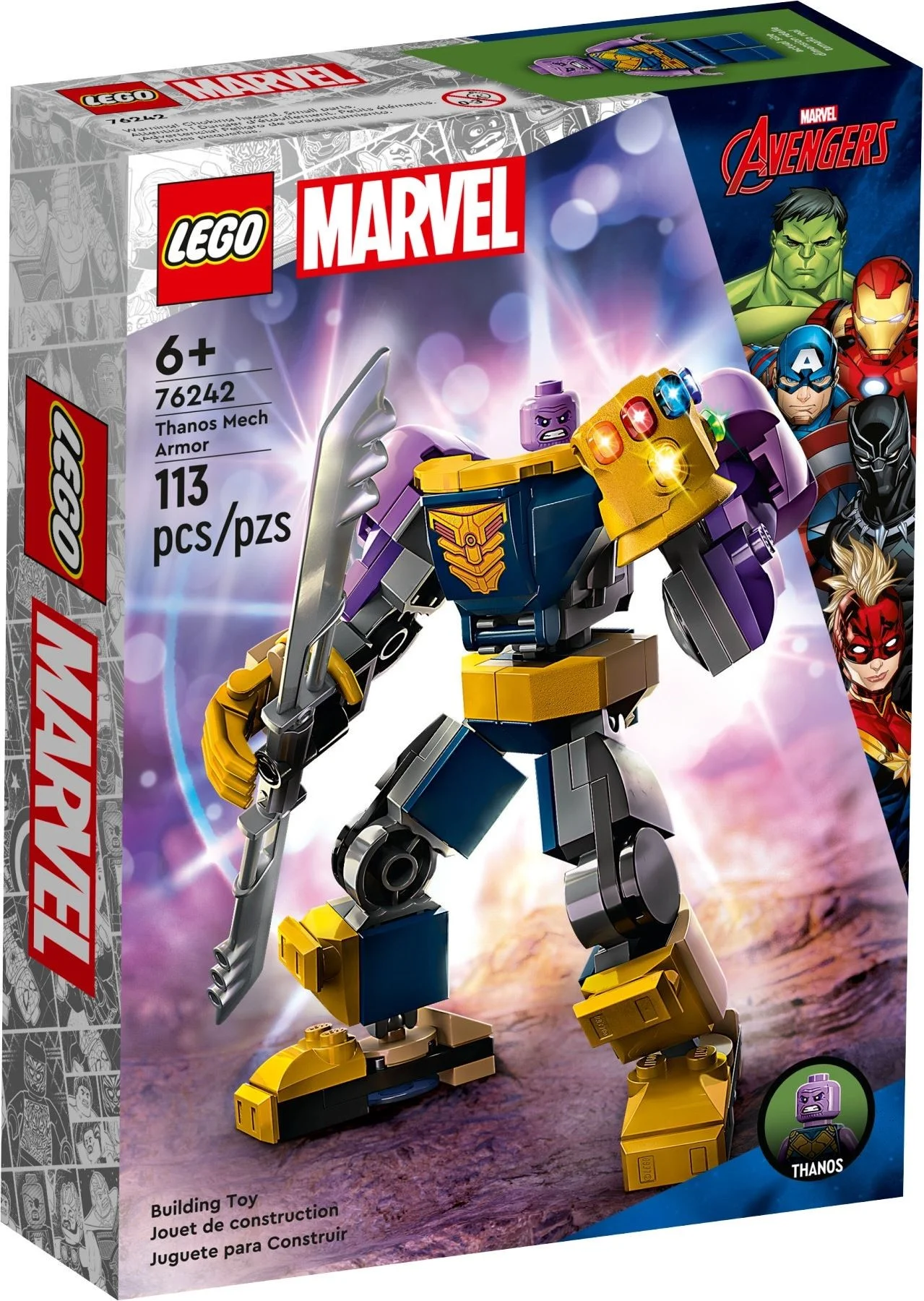 LEGO Marvel Mechaniczna zbroja Thanosa