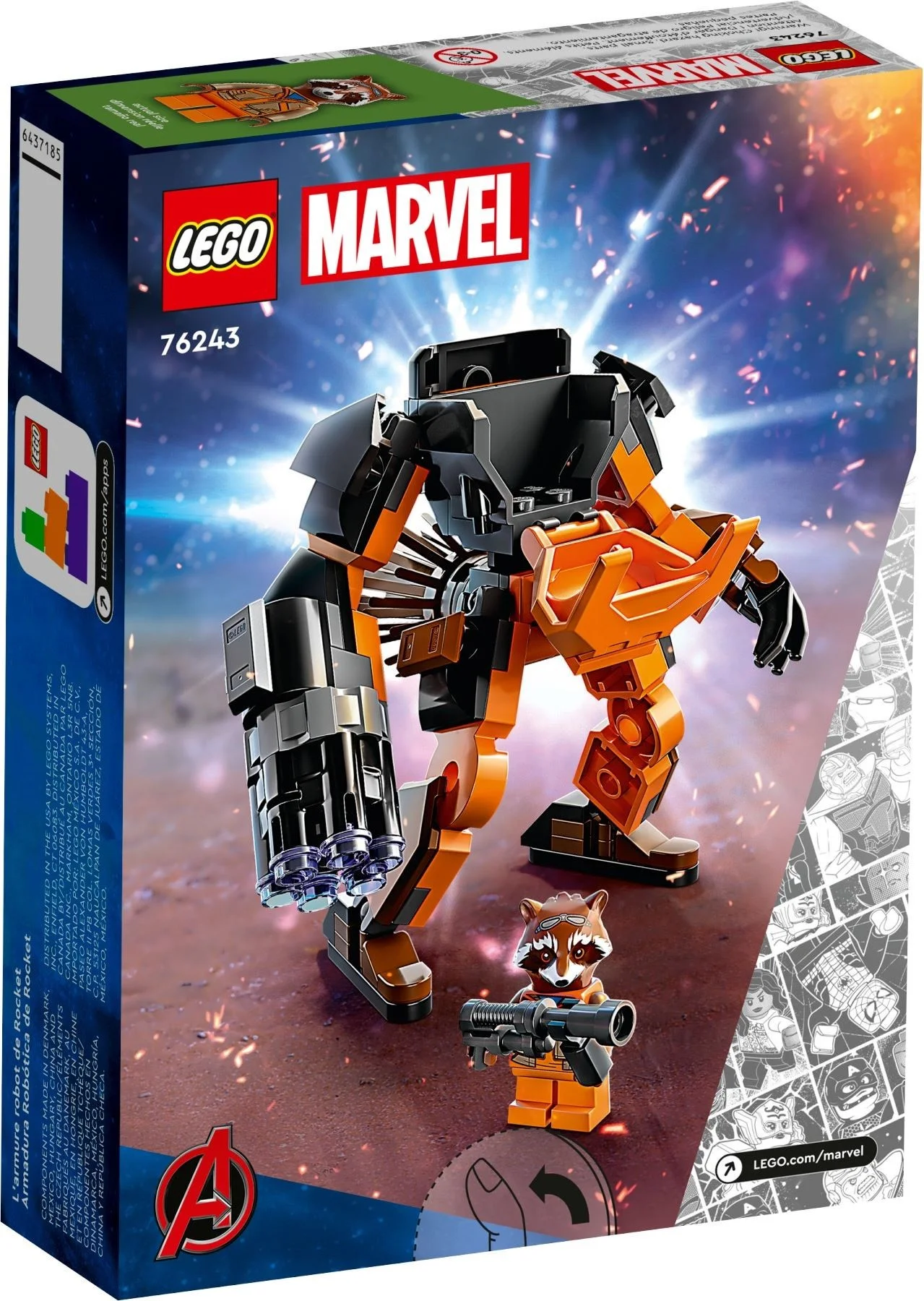 LEGO® 76243 LEGO Marvel Mechaniczna zbroja Rocketa - zdjęcie 6
