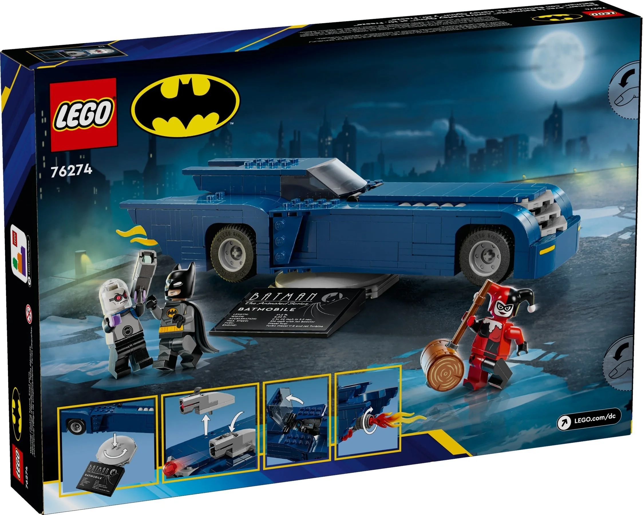 LEGO® 76274 LEGO Super Heroes Batman™ z batmobilem kontra Harley Quinn™ i Mr. Freeze™ - zdjęcie 6