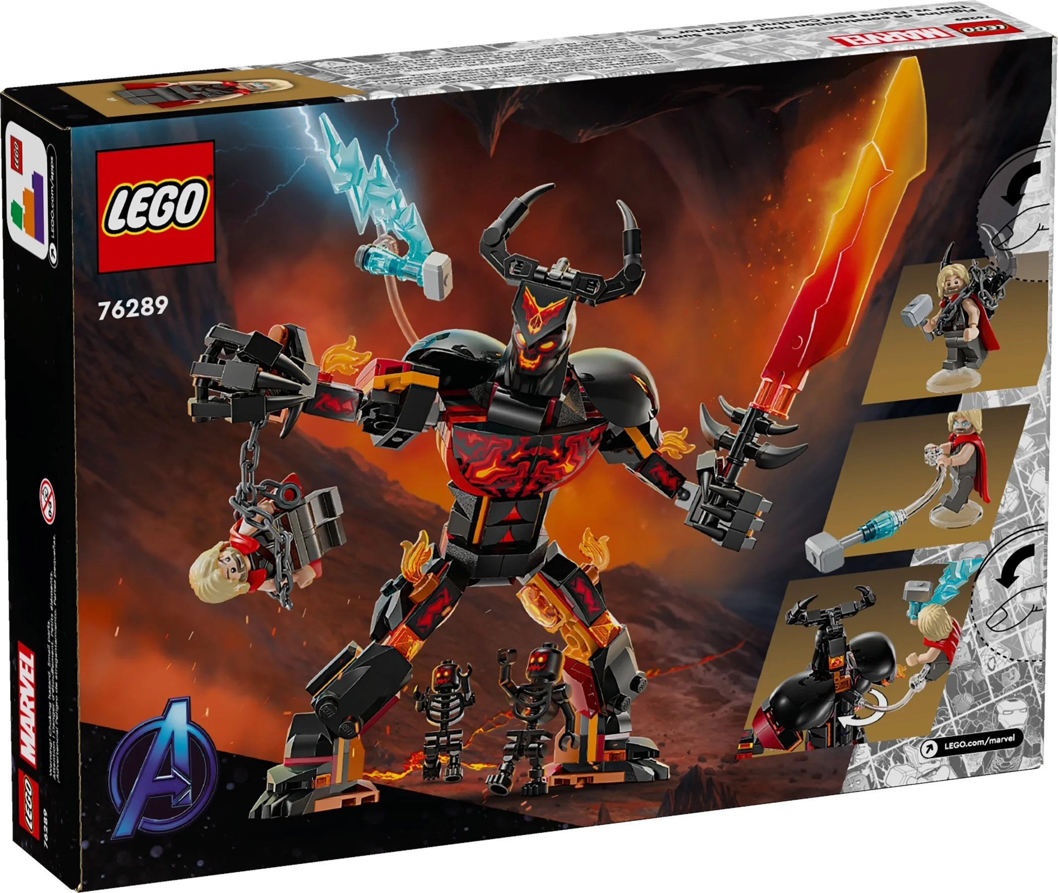 LEGO® 76289 Thor Kontra Figurka Konstrukcyjna Surtura - zdjęcie 3
