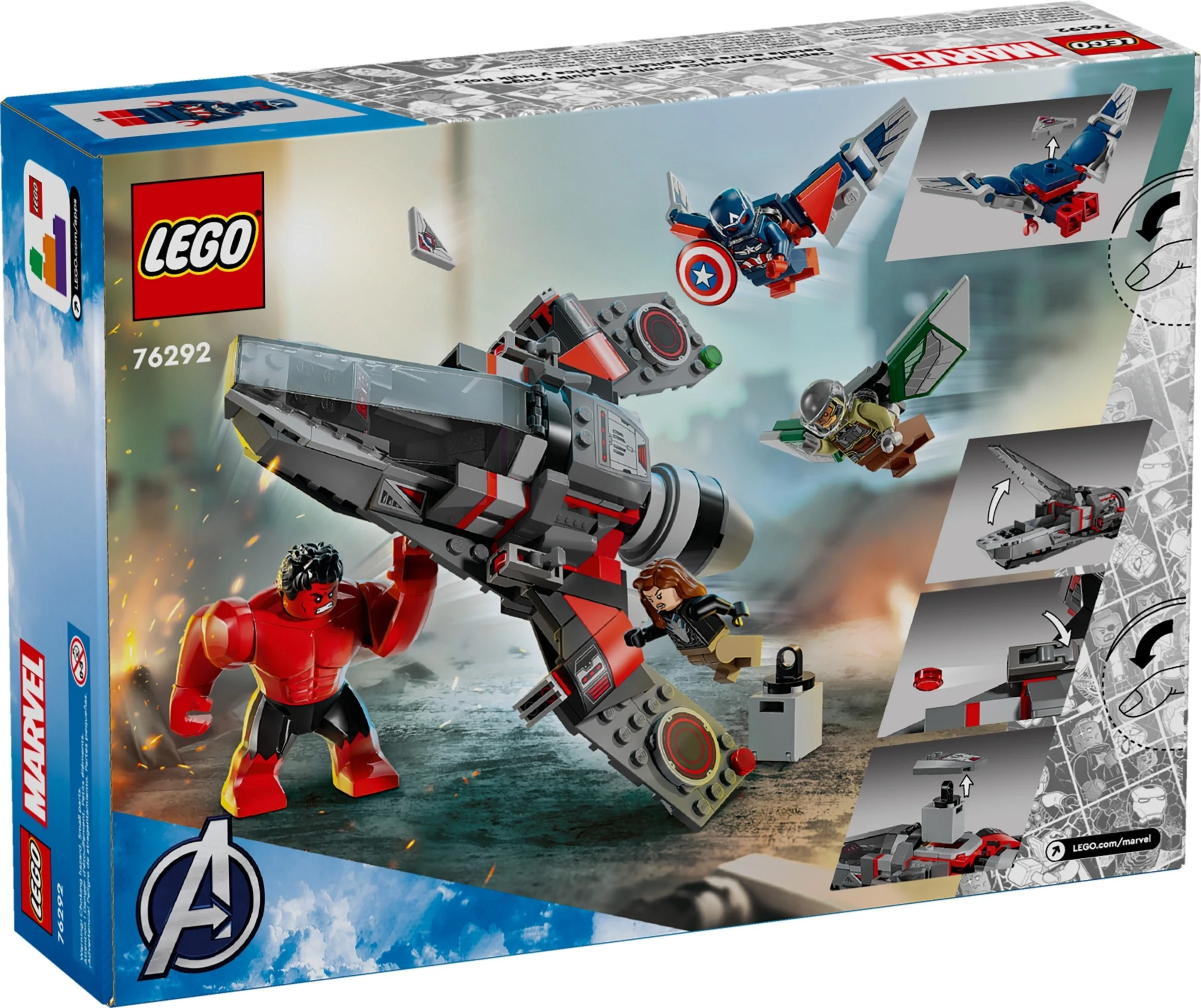 LEGO® 76292 LEGO Super Heroes Kapitan Ameryka kontra Czerwony Hulk - bitwa - zdjęcie 2
