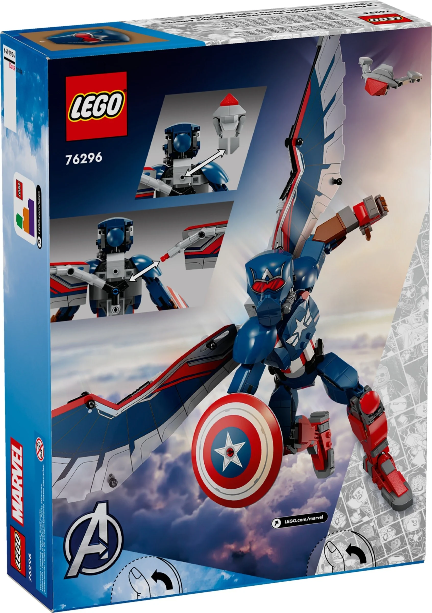 LEGO® 76296 Marvel Figurka Nowego Kapitana Ameryki - zdjęcie 2