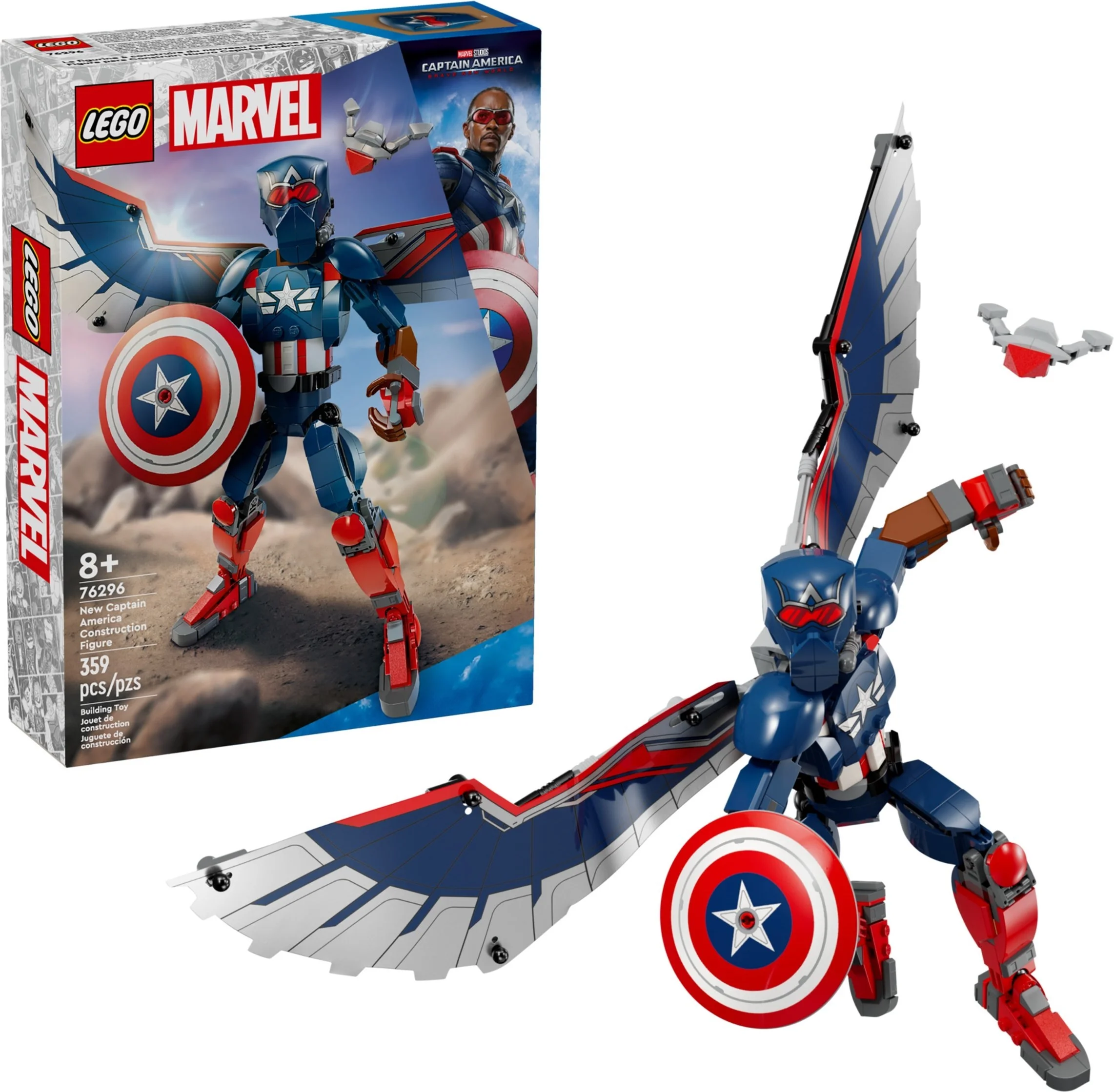 LEGO® 76296 Marvel Figurka Nowego Kapitana Ameryki - zdjęcie 3
