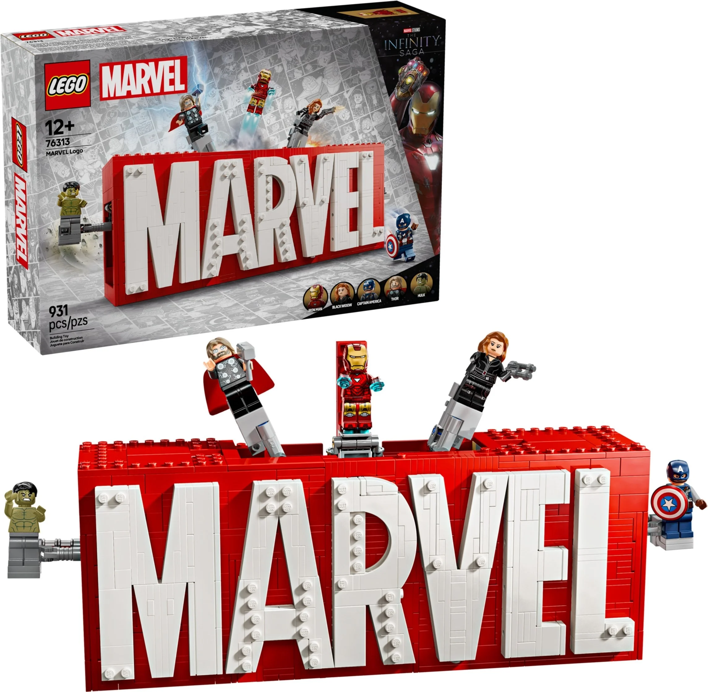 LEGO® 76313 Logo MARVEL z minifigurkami - zdjęcie 3