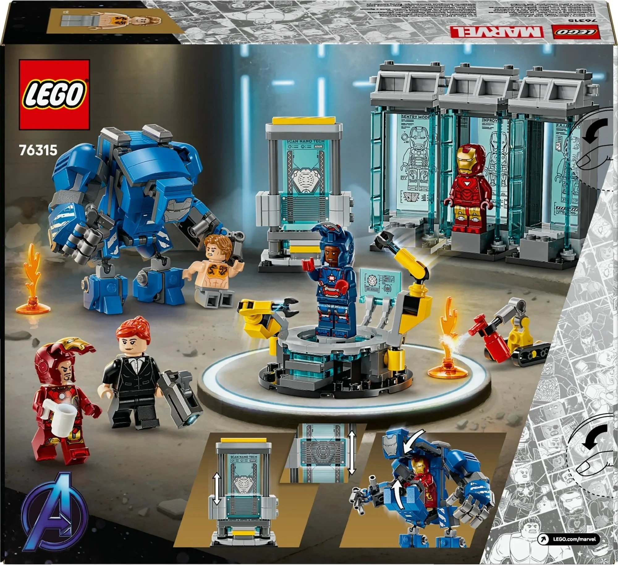 LEGO® 76315 Laboratorium Iron Mana: Zbrojownia - zdjęcie 4