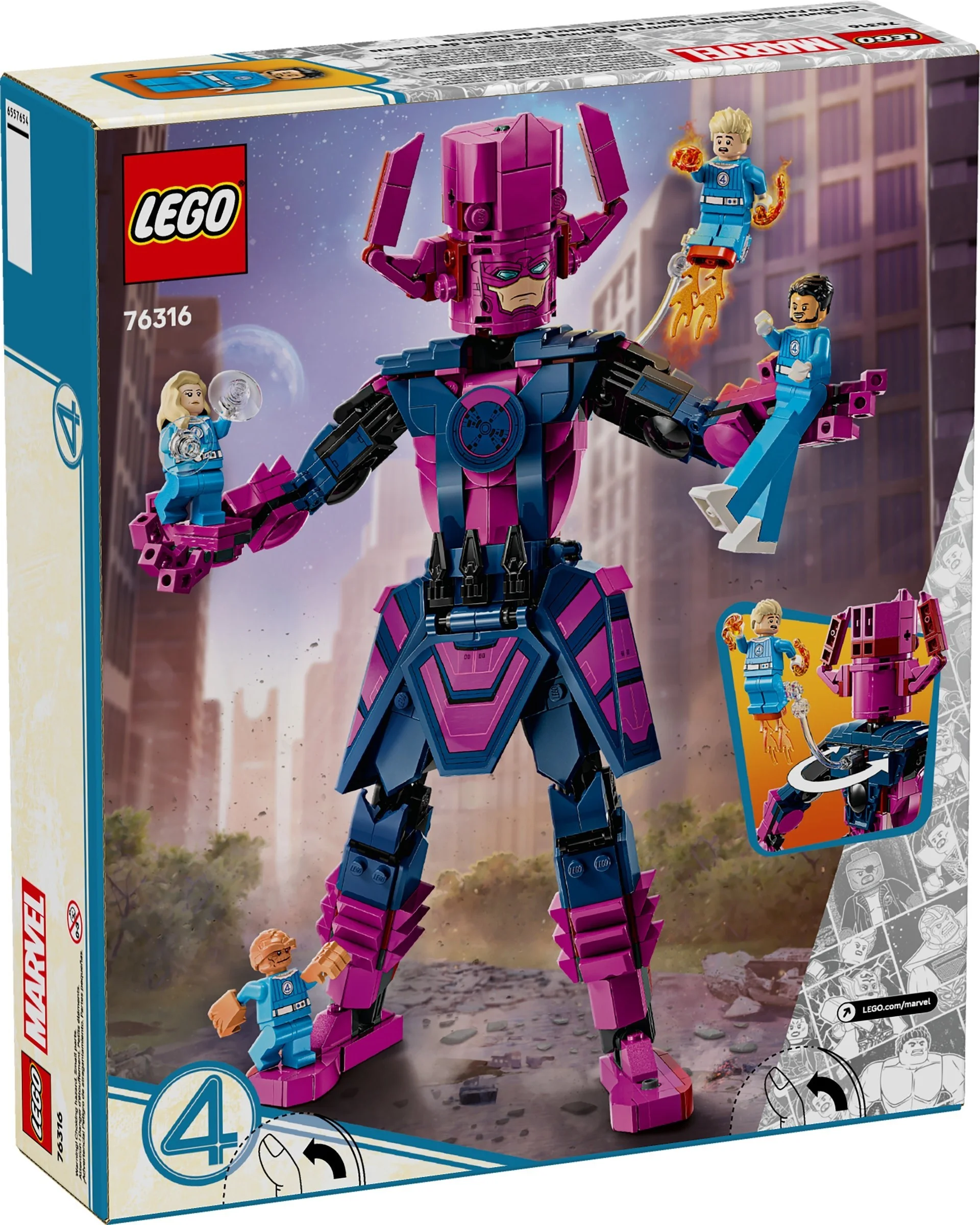 LEGO® 76316 Figurka Fantastycznej Czwórki kontra Galactus - zdjęcie 2
