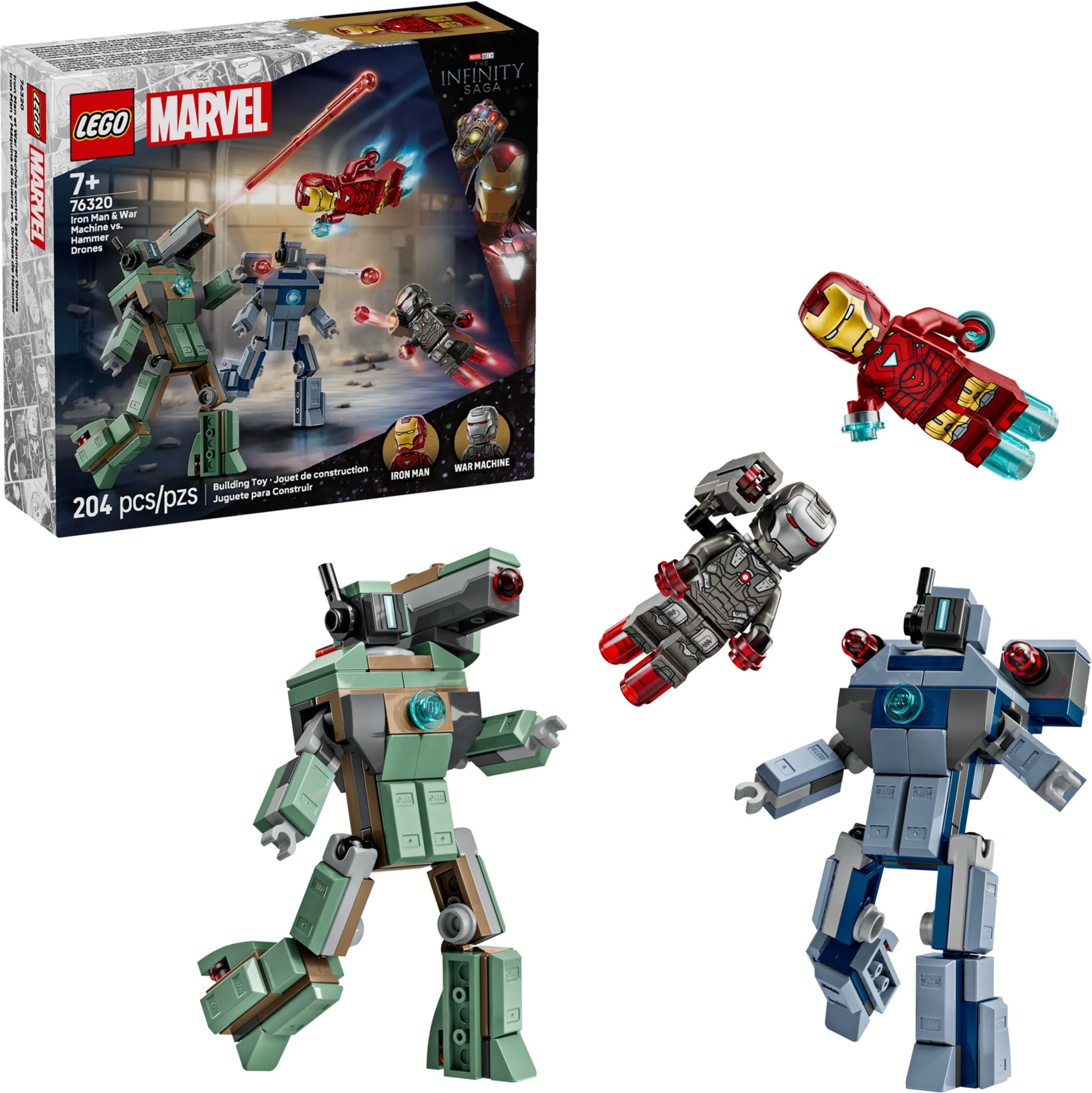 LEGO® 76320 Iron Man i War Machine kontra drony Hammera - zdjęcie 3