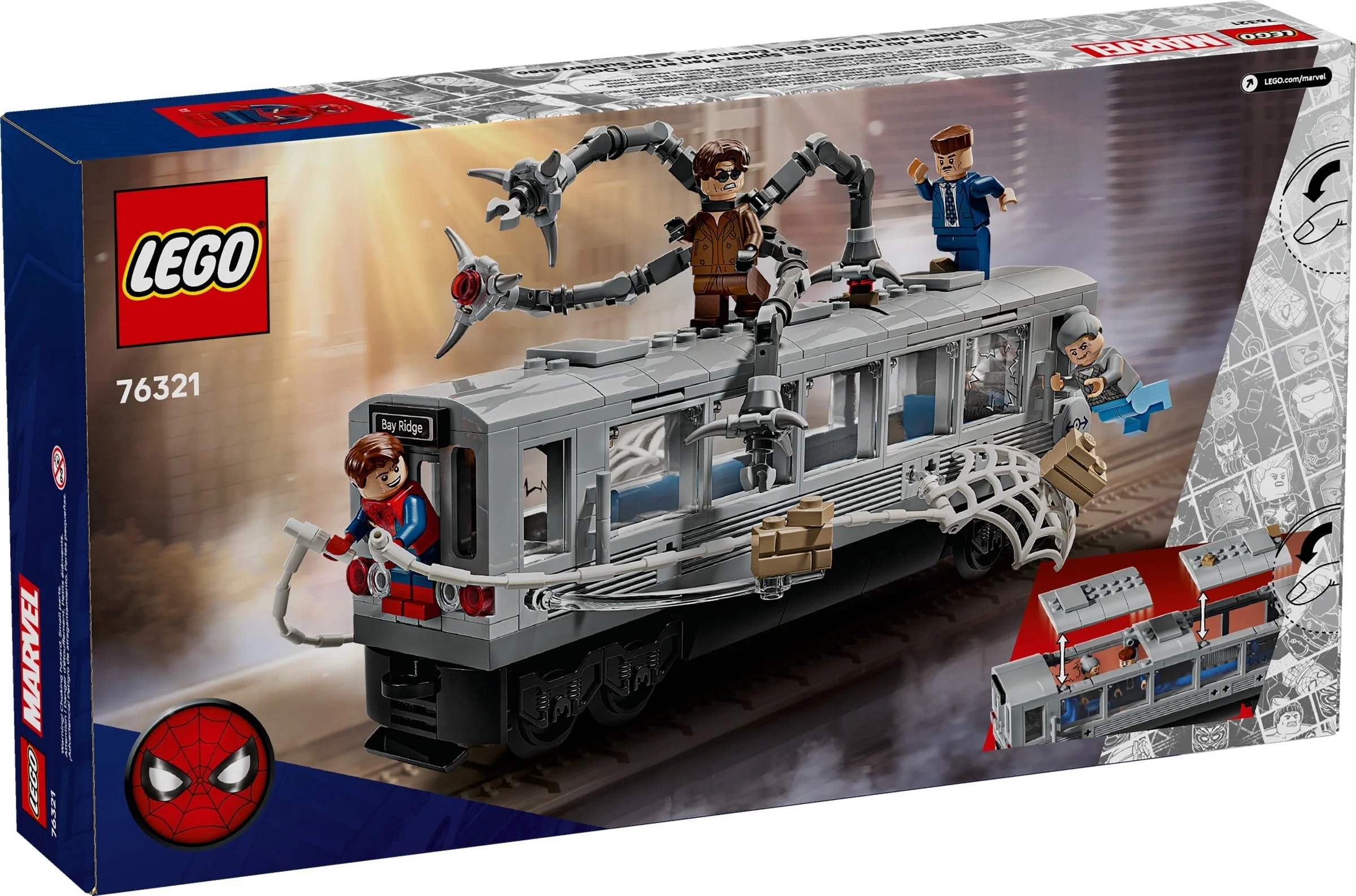 LEGO® 76321 Spider-Man kontra Doc Ock - scena w metrze - zdjęcie 2