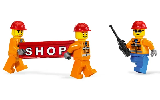 LEGO® 7633 City Plac Budowy Dźwig Koparka - zdjęcie 7