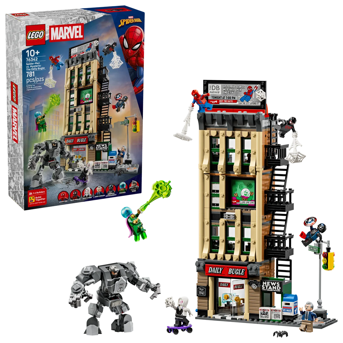 LEGO® 76342 LEGO Super Heroes Spider-Man kontra Mysterio: Daily Bugle
