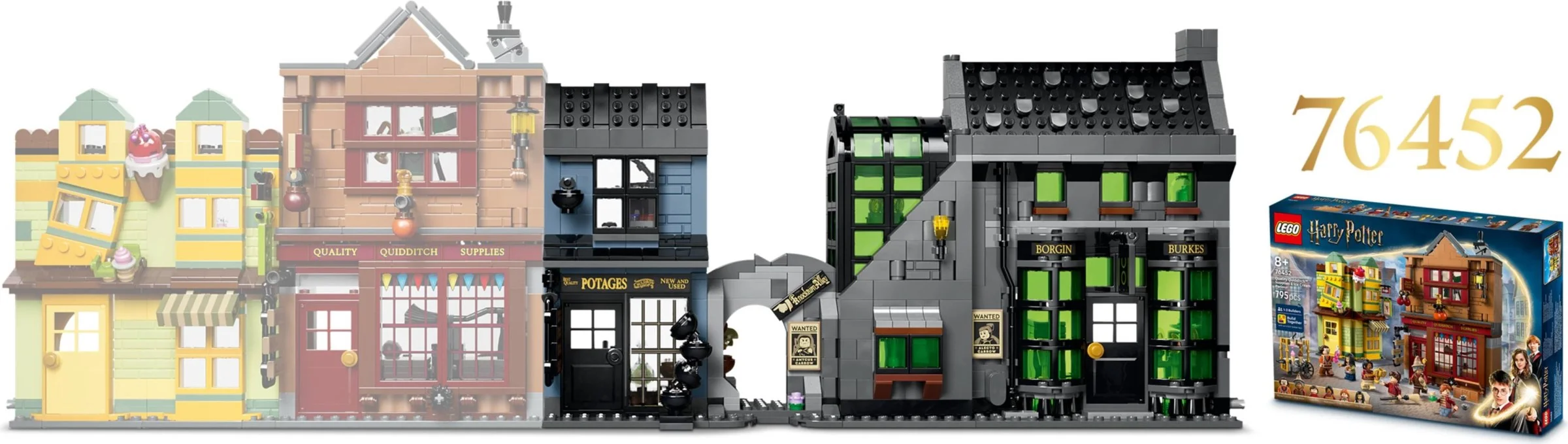 LEGO® 76471 Magiczne sklepy na ulicy Śmiertelnego Nokturnu - zdjęcie 2