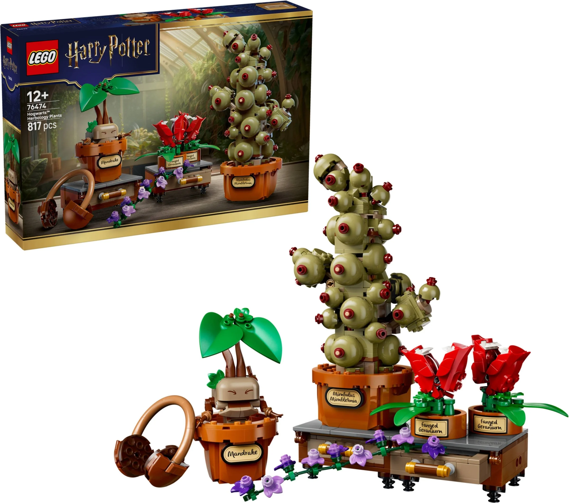 LEGO® 76474 Rośliny z lekcji zielarstwa w Hogwarcie - zdjęcie 3