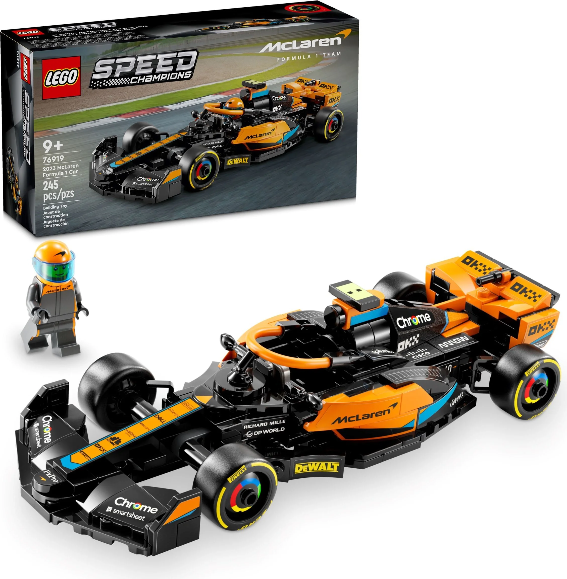 LEGO® 76919 Samochód wyścigowy McLaren Formula 1 wersja 2023 - zdjęcie 2