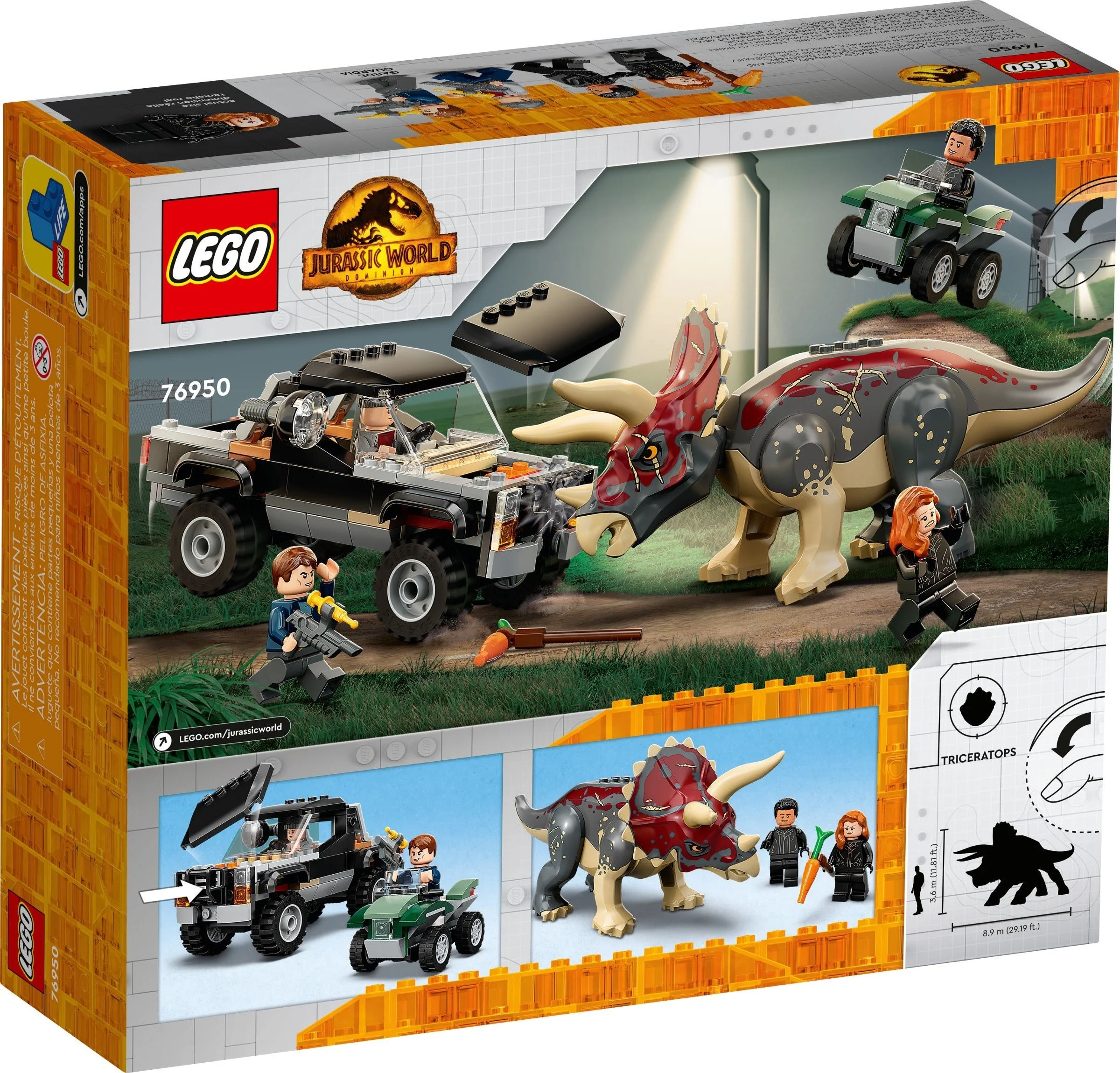 LEGO® 76950 Triceratops i Zasadzka z Pick-upem - zdjęcie 10