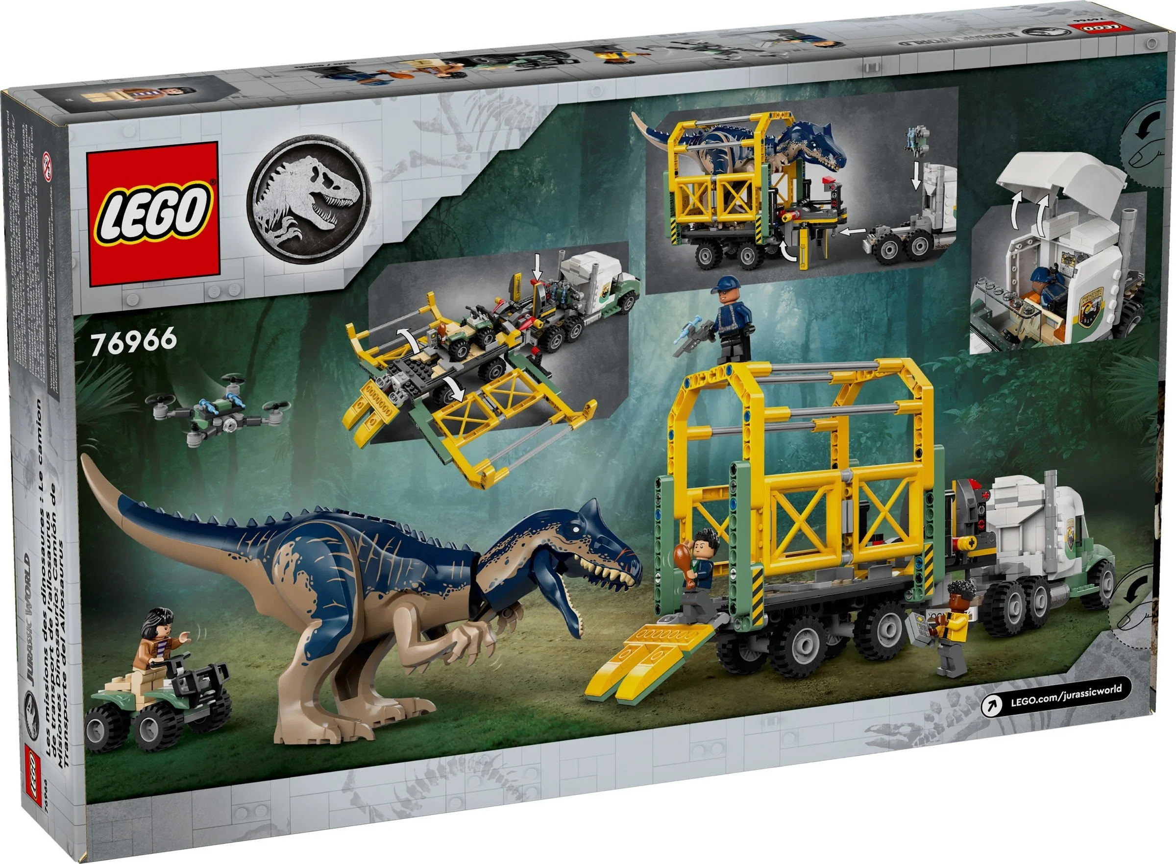 LEGO® 76966 LEGO Jurassic World Dinomisje: ciężarówka do transportu allozaura - zdjęcie 6