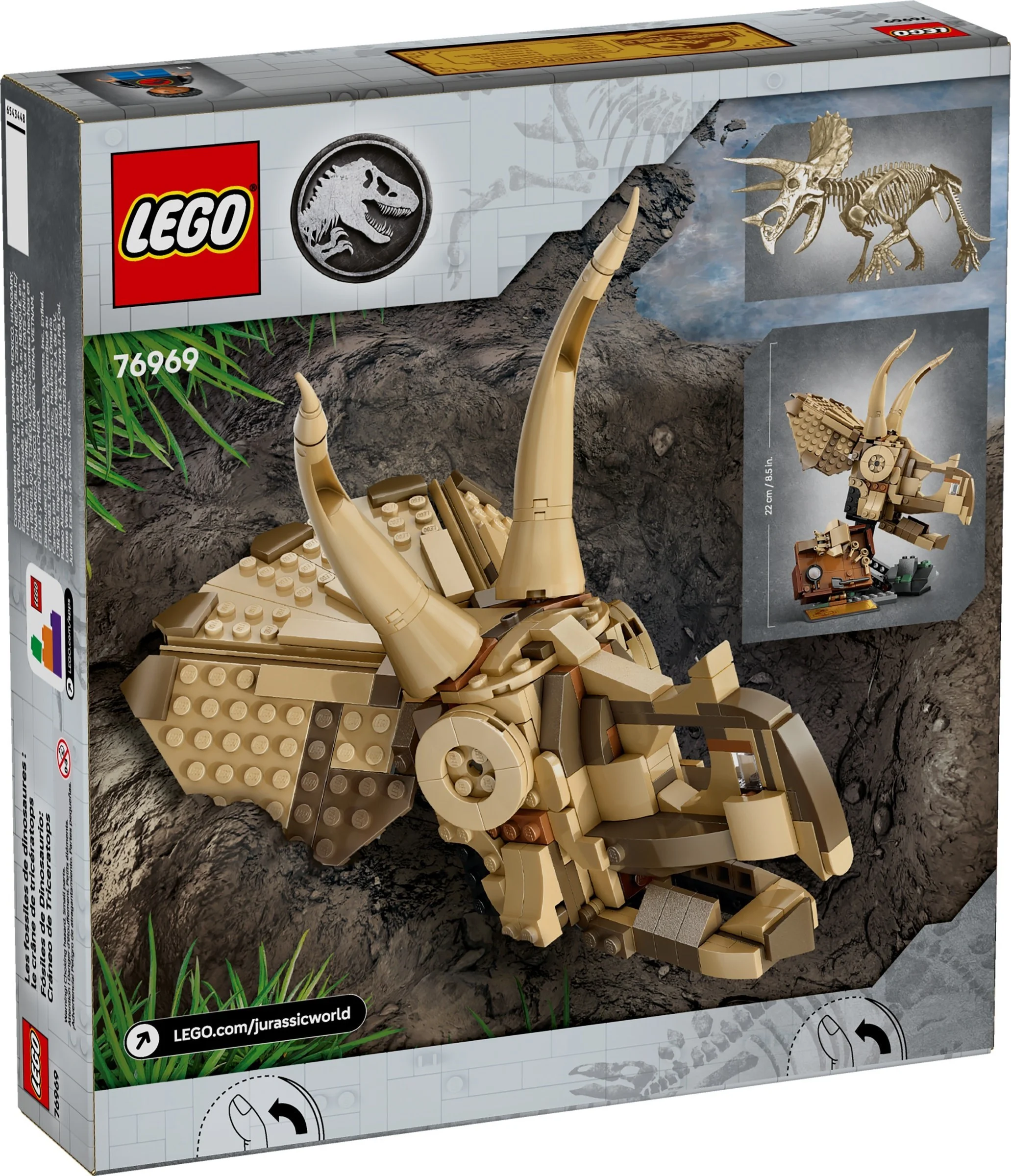LEGO® 76969 Szkielety dinozaurów: czaszka triceratopsa