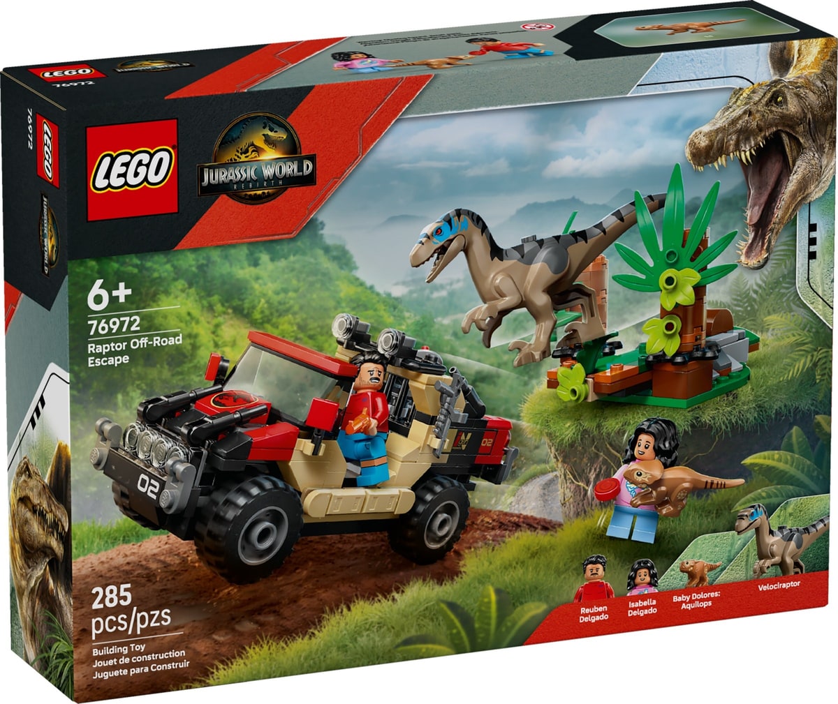 LEGO® 76972 Ucieczka terenówką przed raptorem - zdjęcie 4