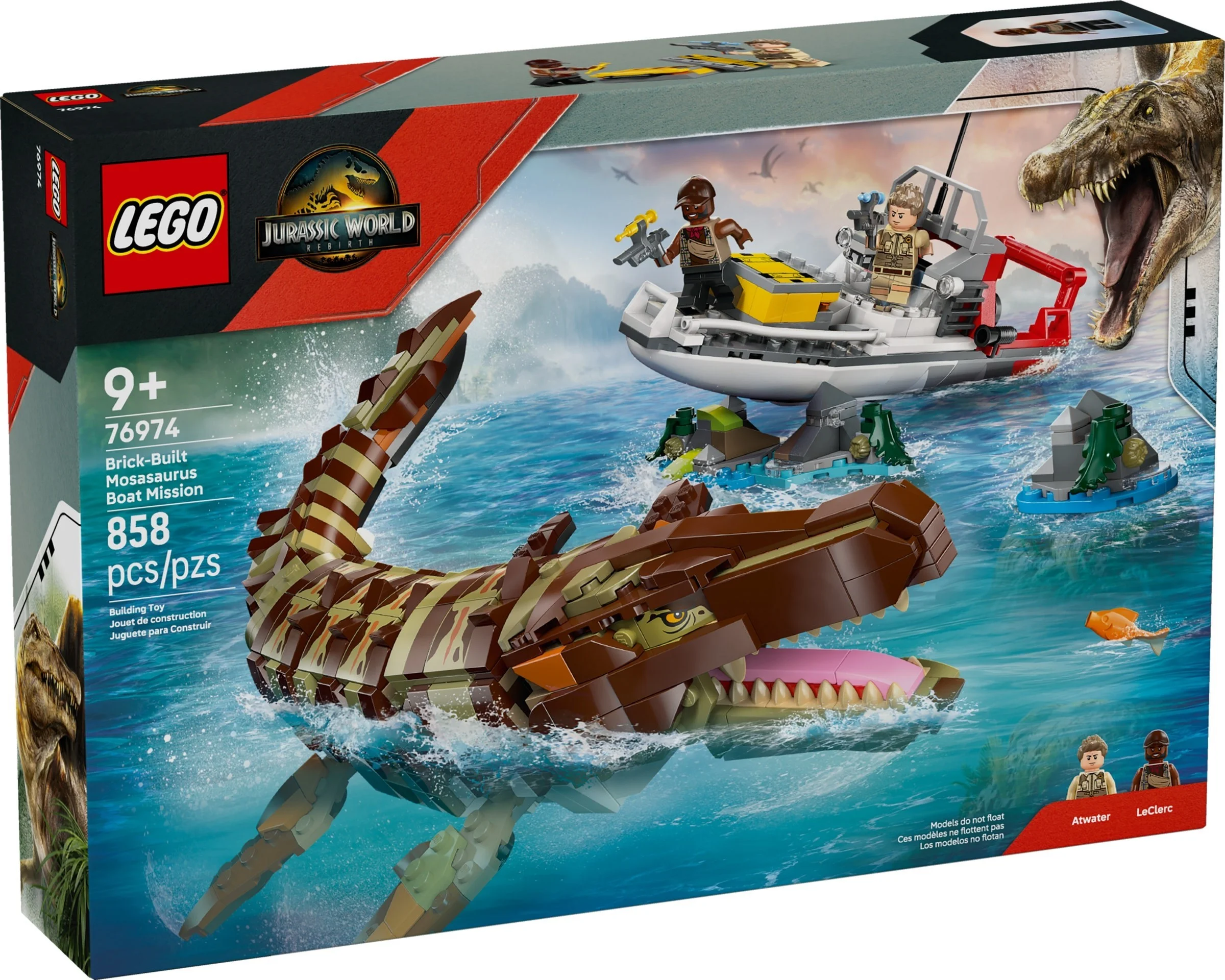 LEGO® 76974 Misja na łodzi i model mozazaura - zdjęcie 2