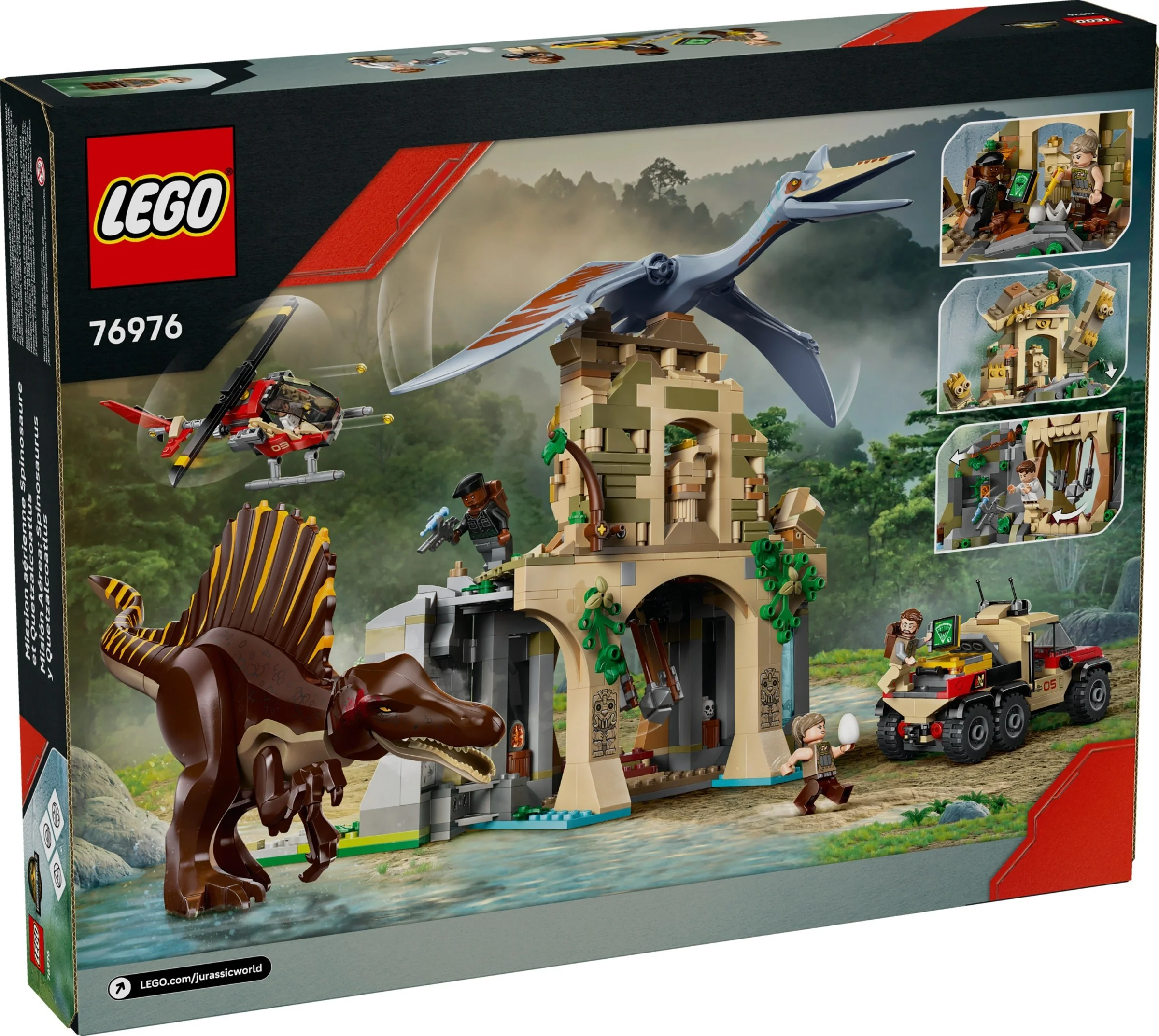LEGO® 76976 Powietrzna misja z kecalkoatlem i spinozaurem - zdjęcie 3