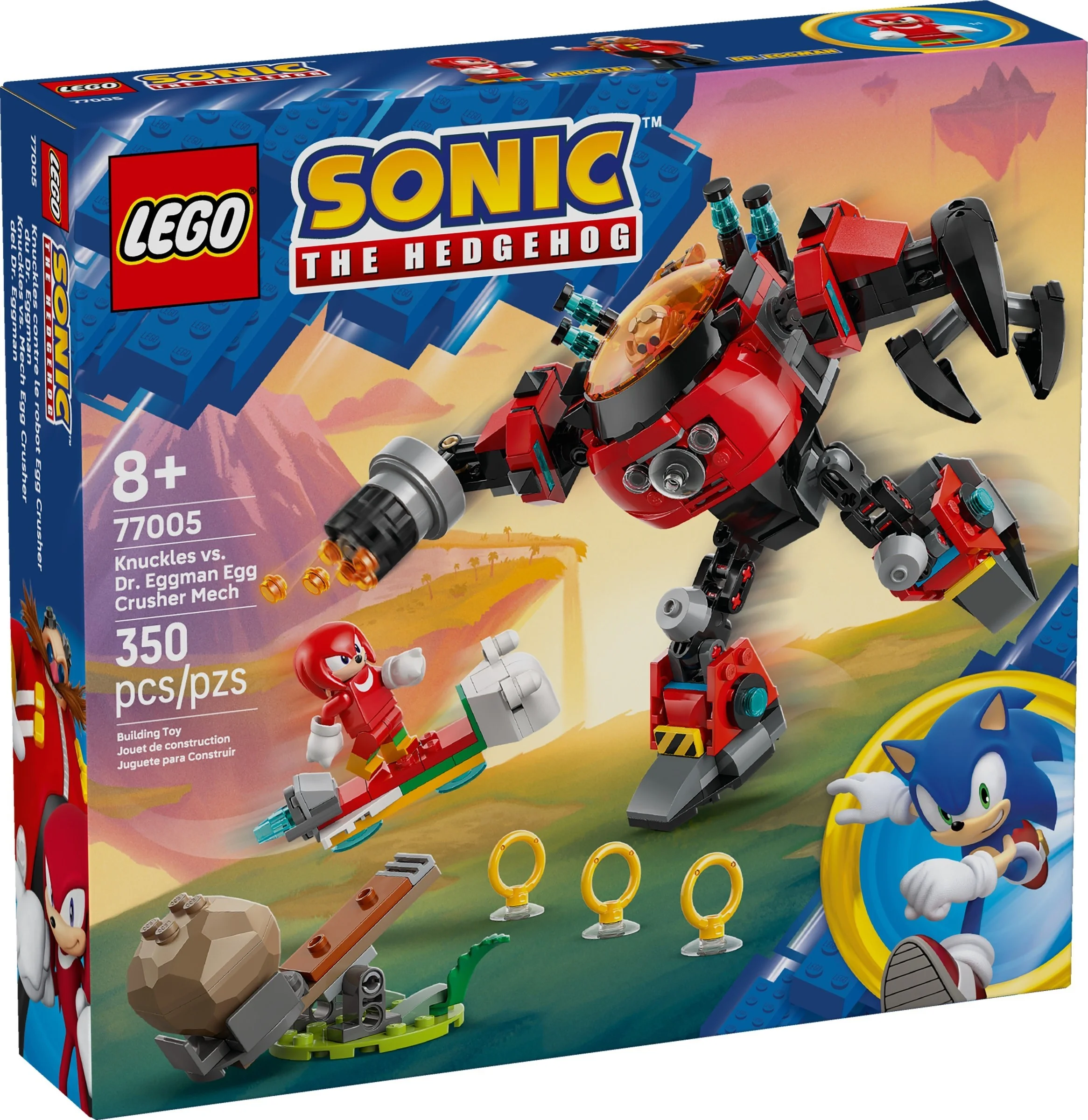 LEGO® 77005 Knuckles kontra Dr. Eggman w mechu Egg Crusher