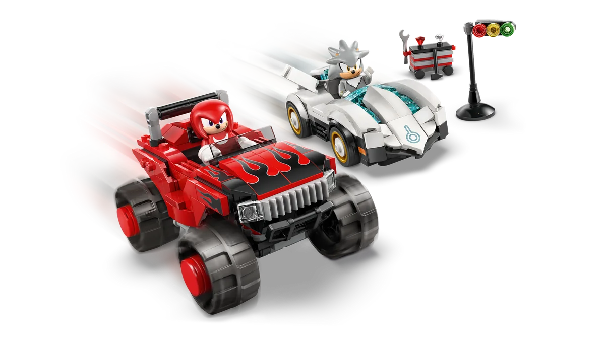 LEGO® 77118 LEGO Sonic the Hedgehog Silver w samochodzie kontra Knuckles w monster trucku - zdjęcie 8
