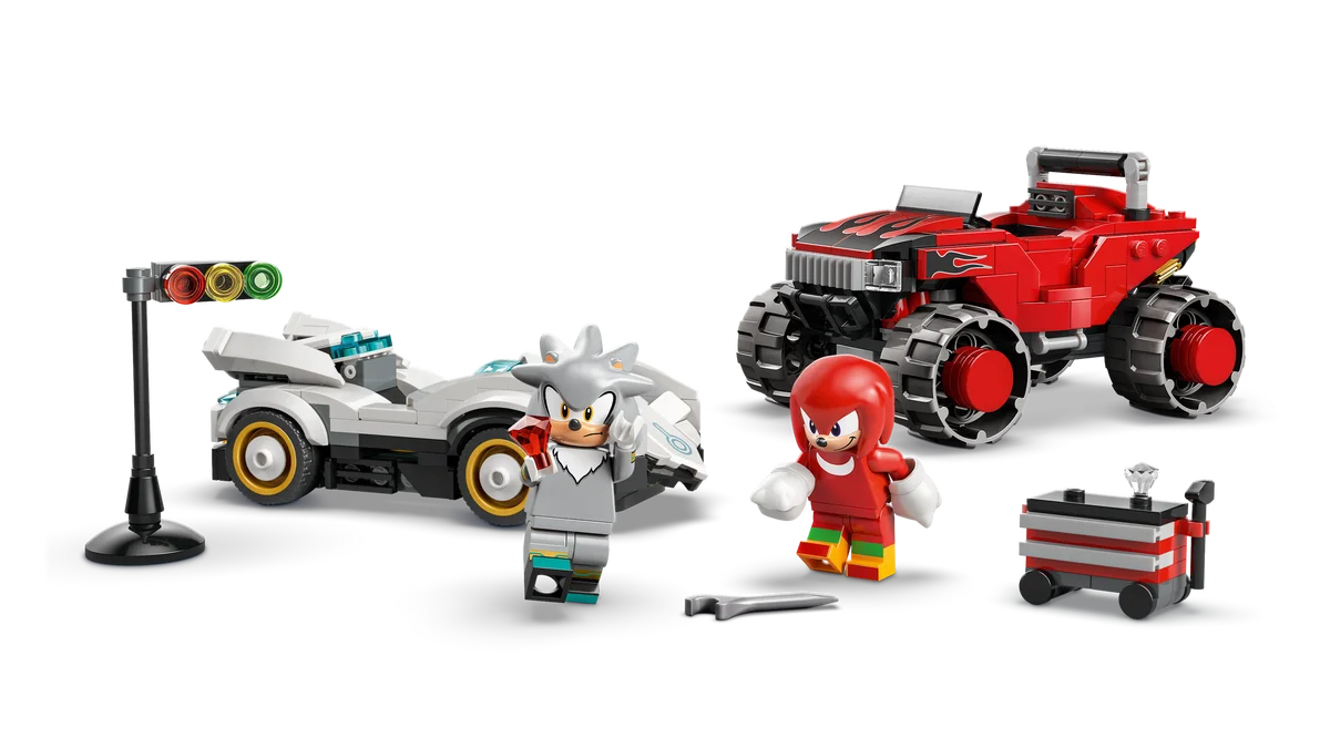 LEGO® 77118 LEGO Sonic the Hedgehog Silver w samochodzie kontra Knuckles w monster trucku - zdjęcie 15