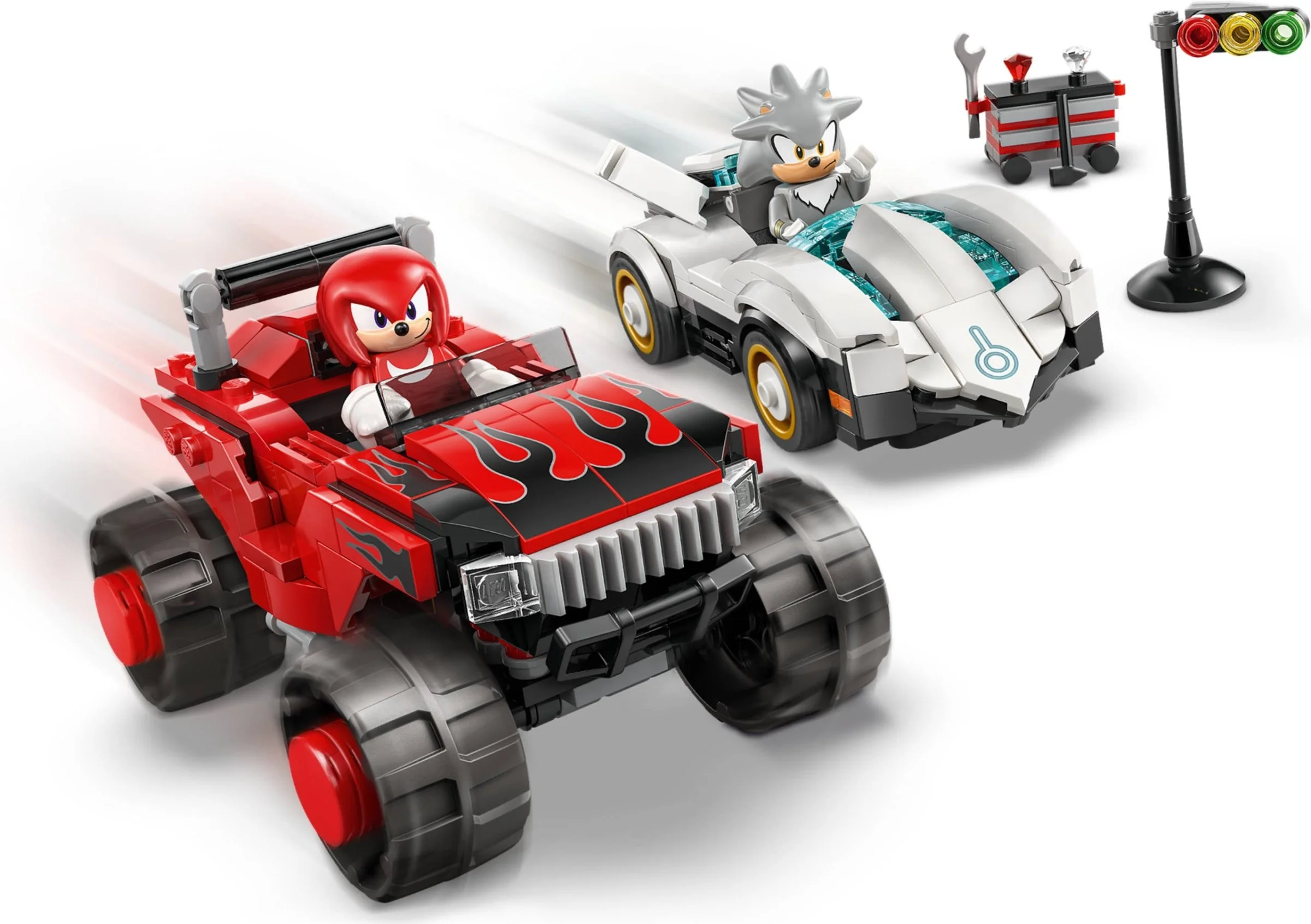 LEGO® 77118 LEGO Sonic the Hedgehog Silver w samochodzie kontra Knuckles w monster trucku - zdjęcie 22