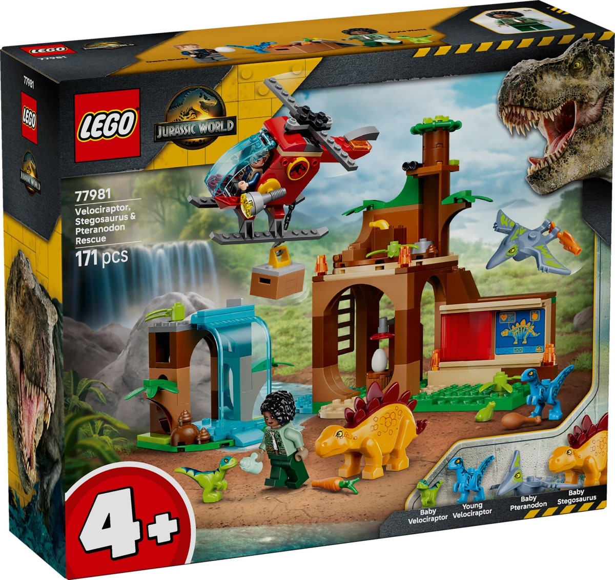 LEGO® 77981 Welociraptor, stegozaur i pteranodon - Centrum ratunkowe - zdjęcie 7