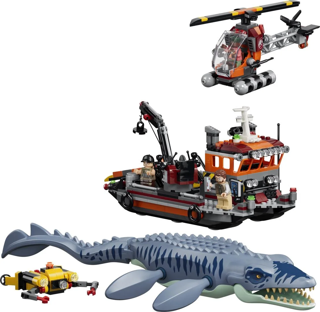 LEGO® 77983 Mosasaurus Dinosaur Boat Attack