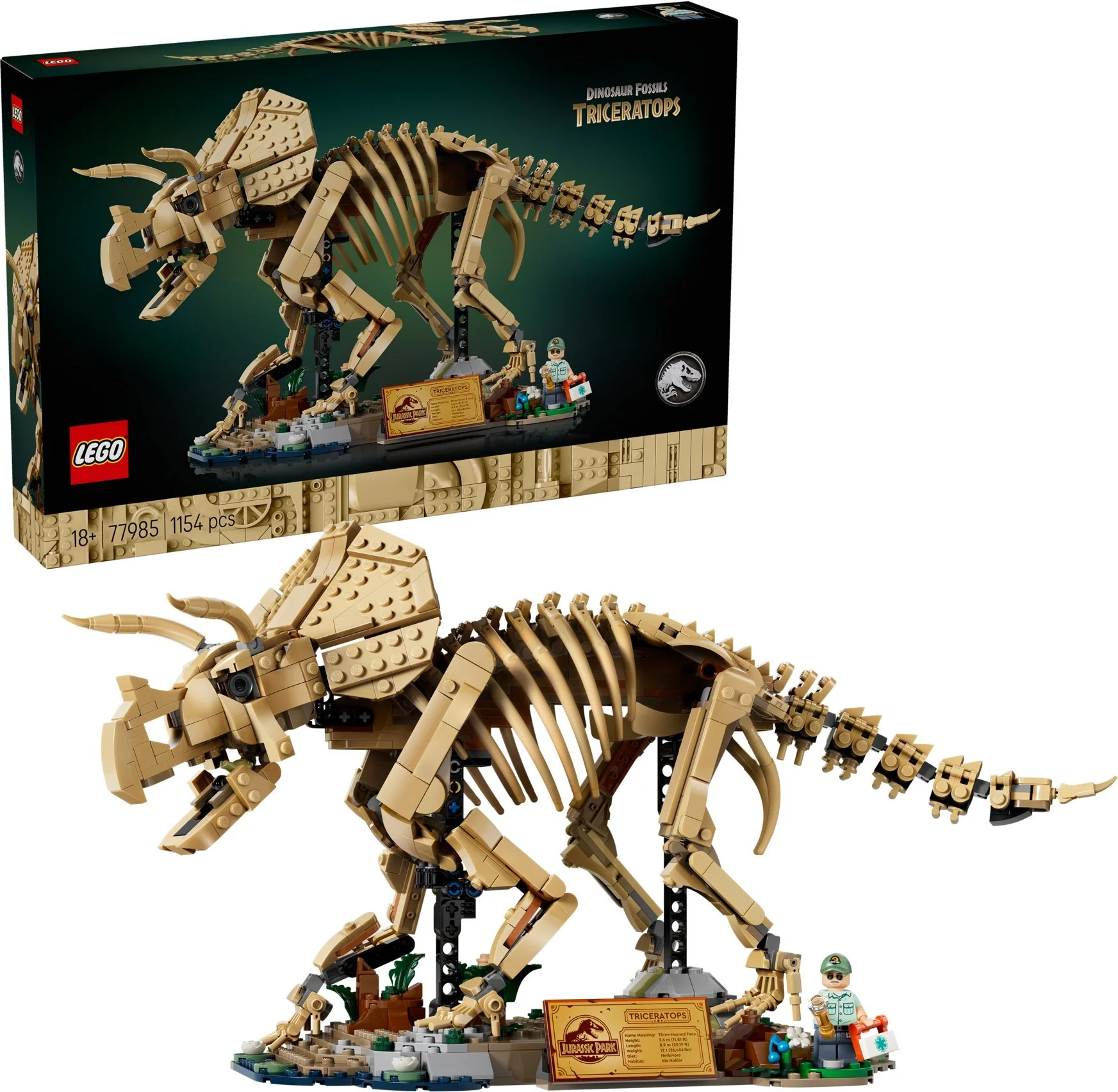 LEGO® 77985 Szkielety dinozaurów: triceratops - zdjęcie 3